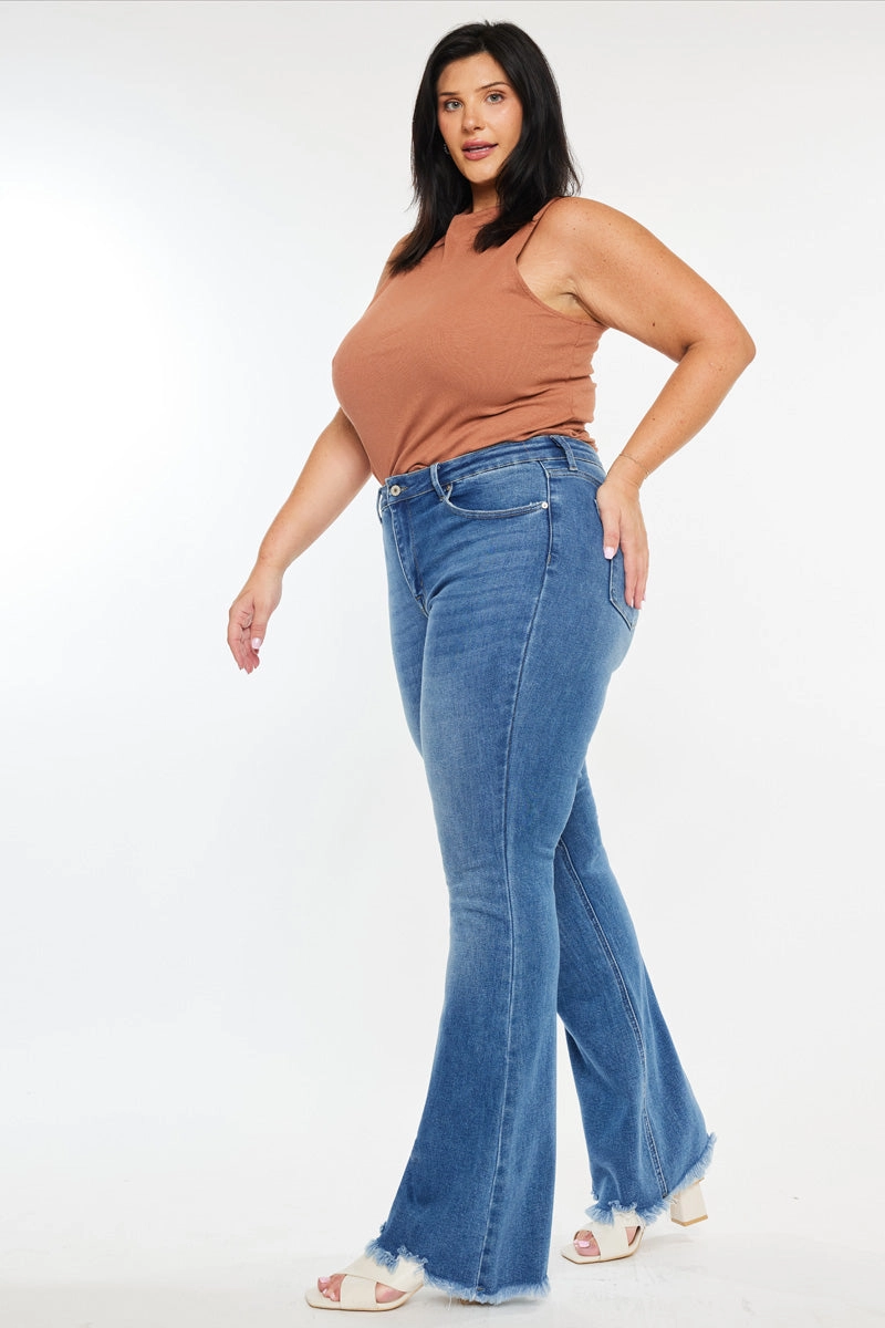 Tia Essentials High Rise Bootcut Jeans (Plus Size)