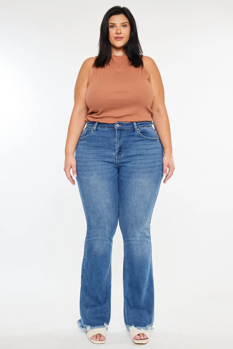 Tia Essentials High Rise Bootcut Jeans (Plus Size)