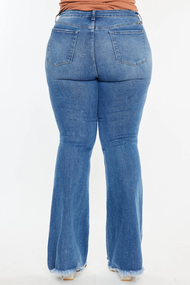 Tia Essentials High Rise Bootcut Jeans (Plus Size)