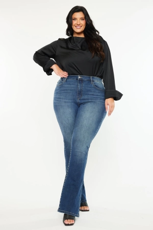 Tiffany Essentials High Rise Skinny Bootcut Jeans (Plus Size)