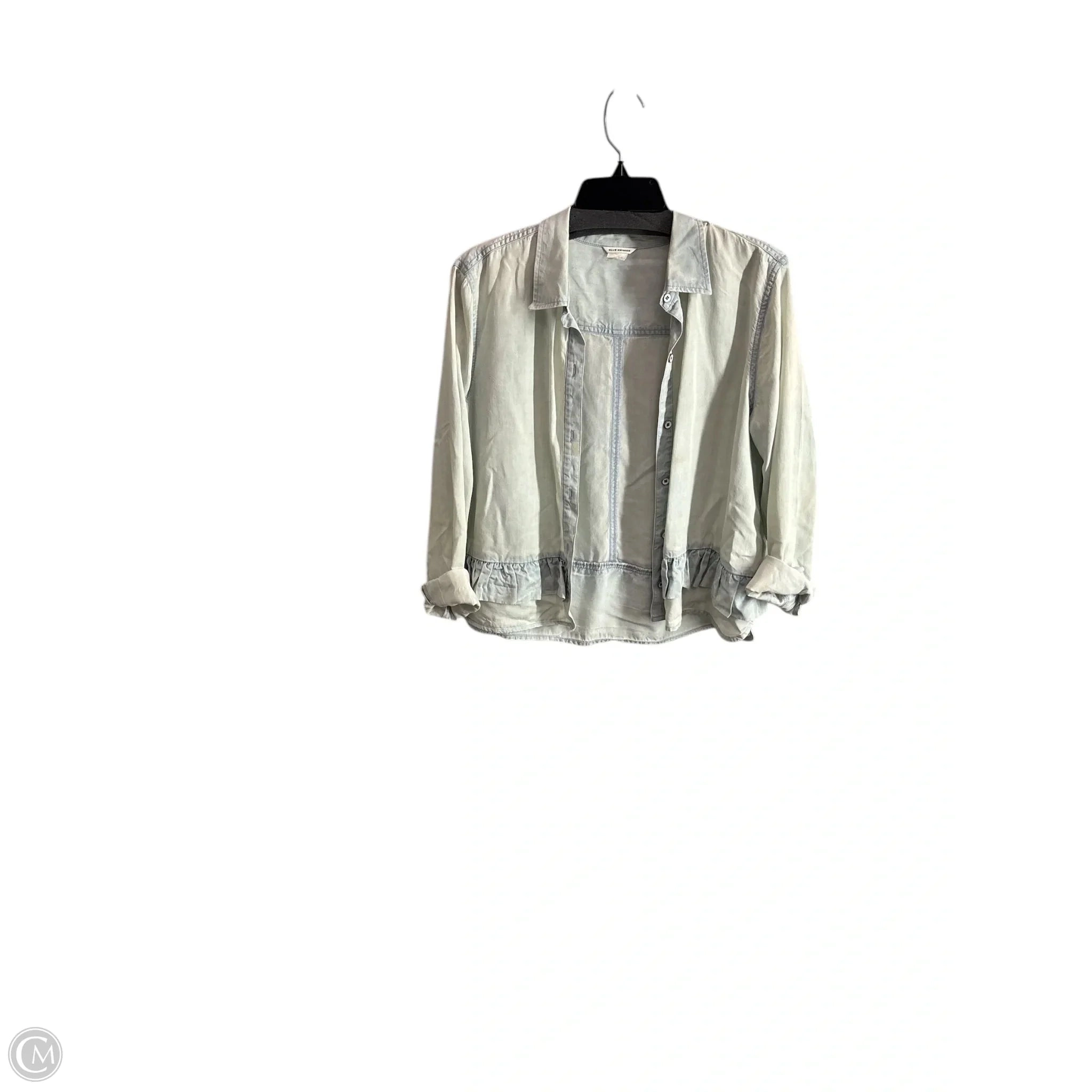 Top Long Sleeve Basic By Club Monaco In Blue, Size: L