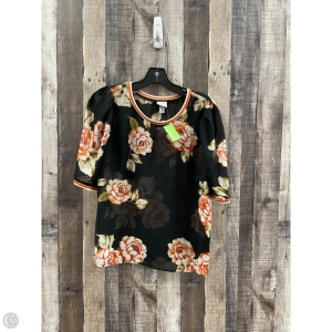 Top Long Sleeve By A New Day In Floral Print, Size: M