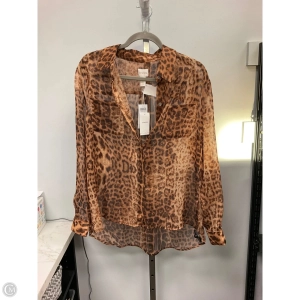 Top Long Sleeve By Chicos In Animal Print, Size: L