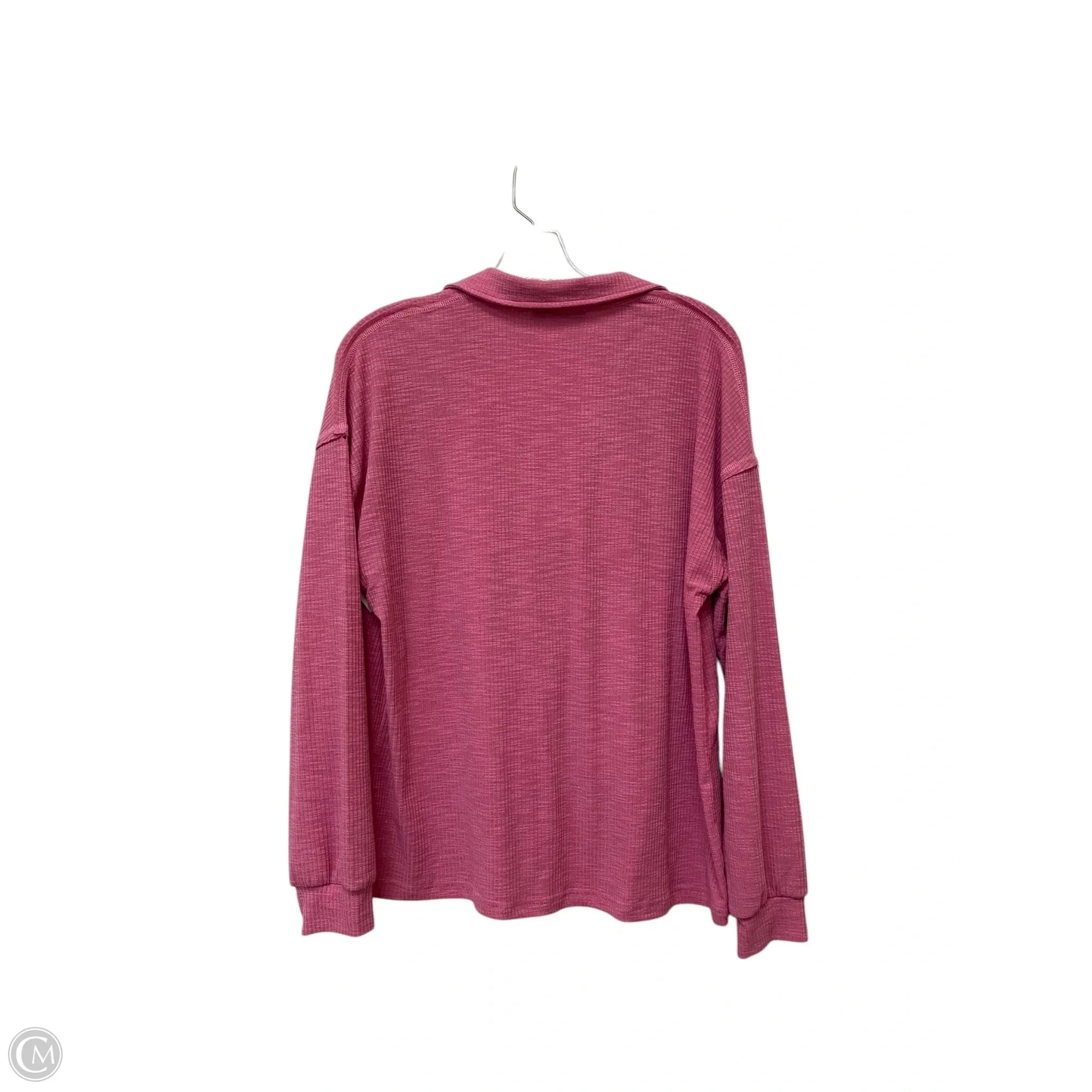 Top Long Sleeve By Clothes Mentor In Pink, Size: M