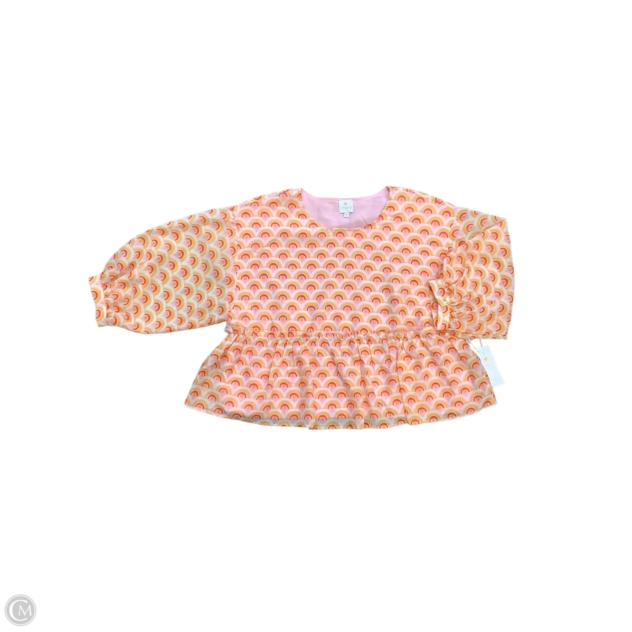 Top Long Sleeve By Clothes Mentor In Pink, Size: M