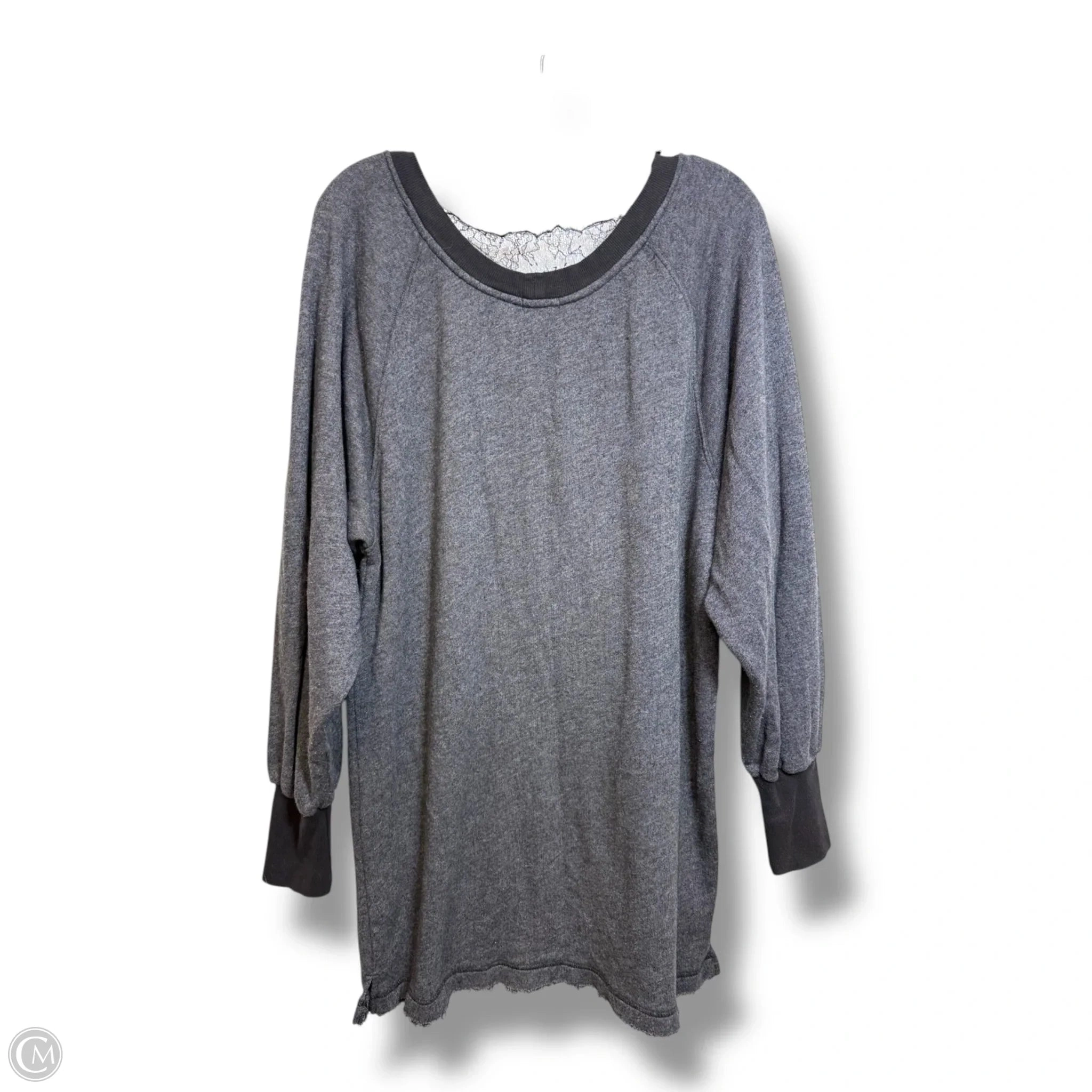 Top Long Sleeve By Free People In Grey, Size: M