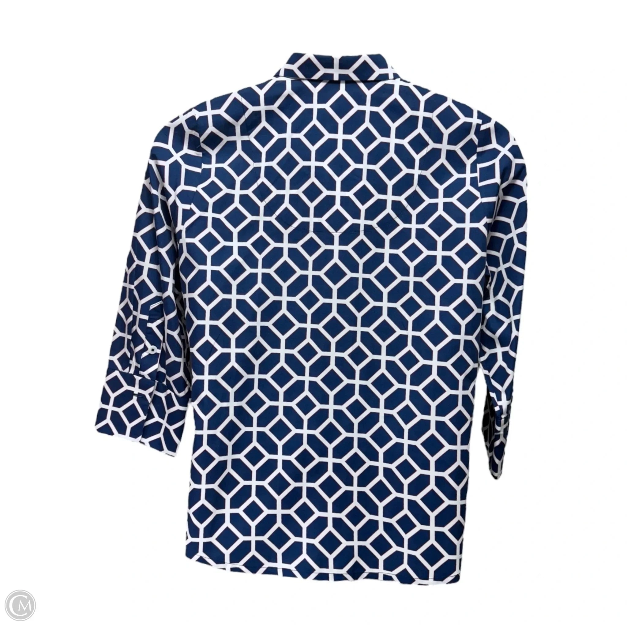 Top Long Sleeve By Gretchen Scott In Blue, Size: XL