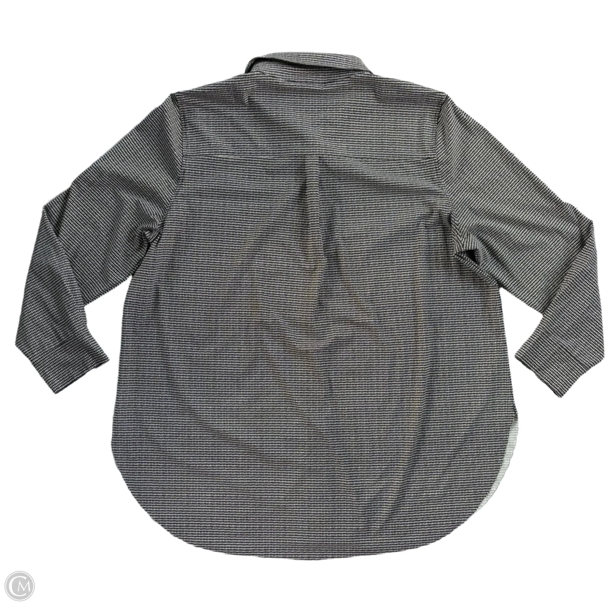 Top Long Sleeve By Lysse In Black & White, Size: 2x