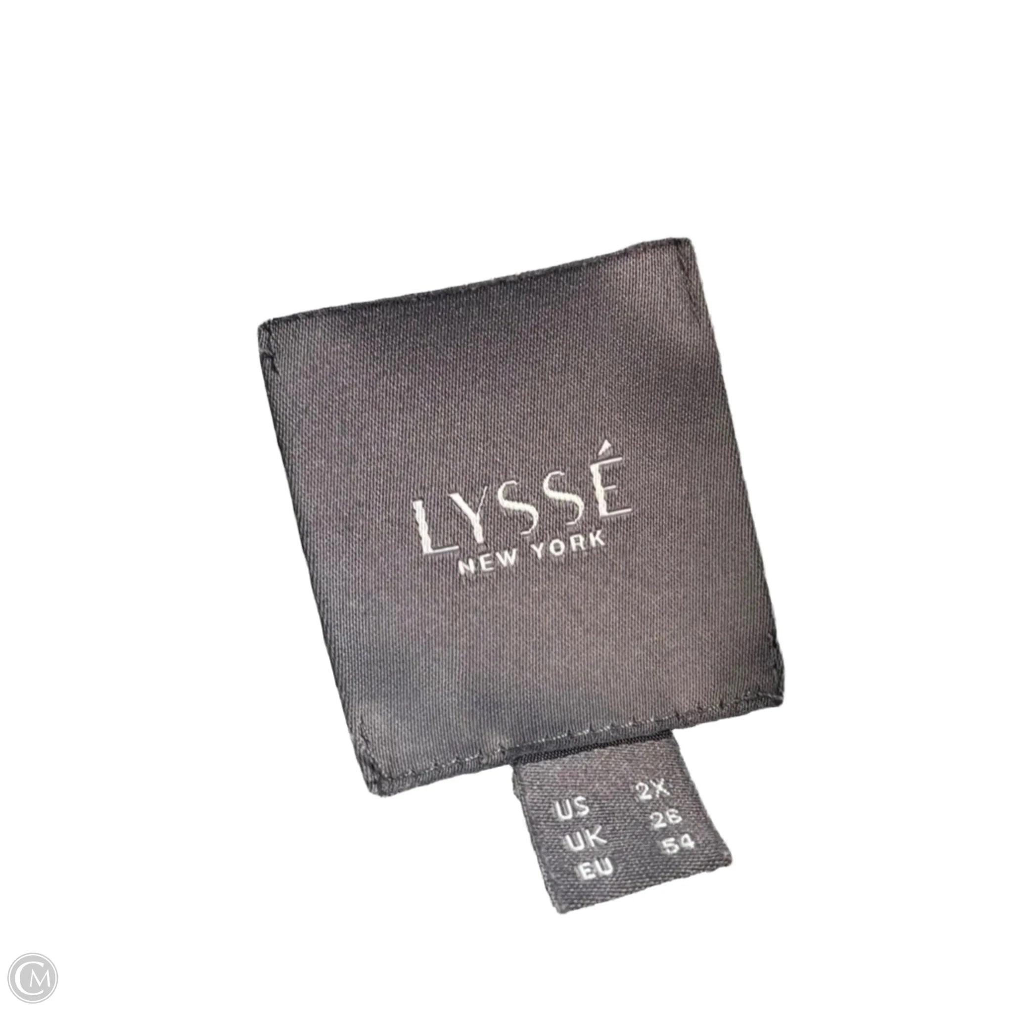 Top Long Sleeve By Lysse In Black & White, Size: 2x