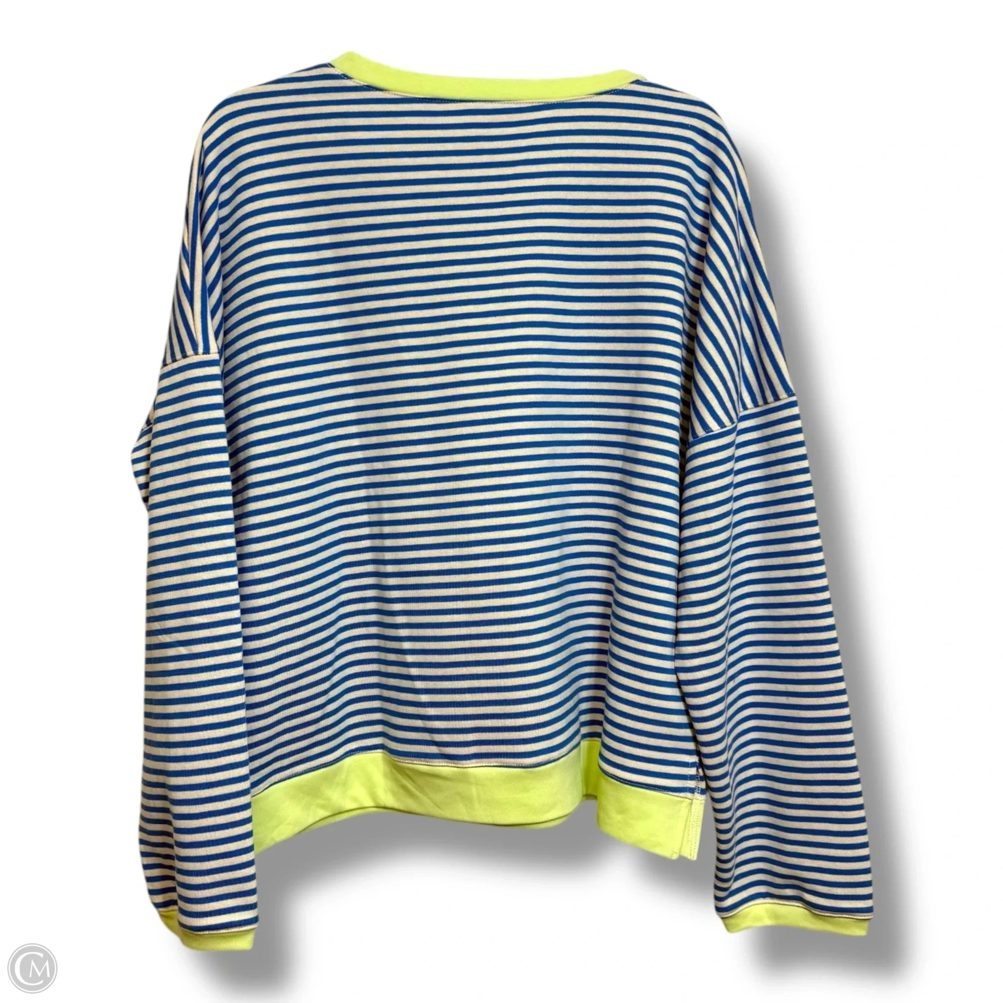 Top Long Sleeve By Pink Lily In Striped Pattern, Size: L