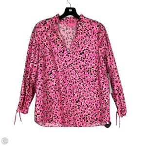 Top Long Sleeve Designer By Lilly Pulitzer In Pink, Size: M