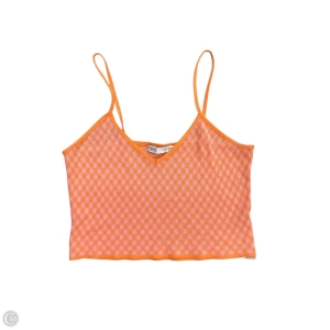 Top Sleeveless Basic By Zara In Orange & Pink, Size: M