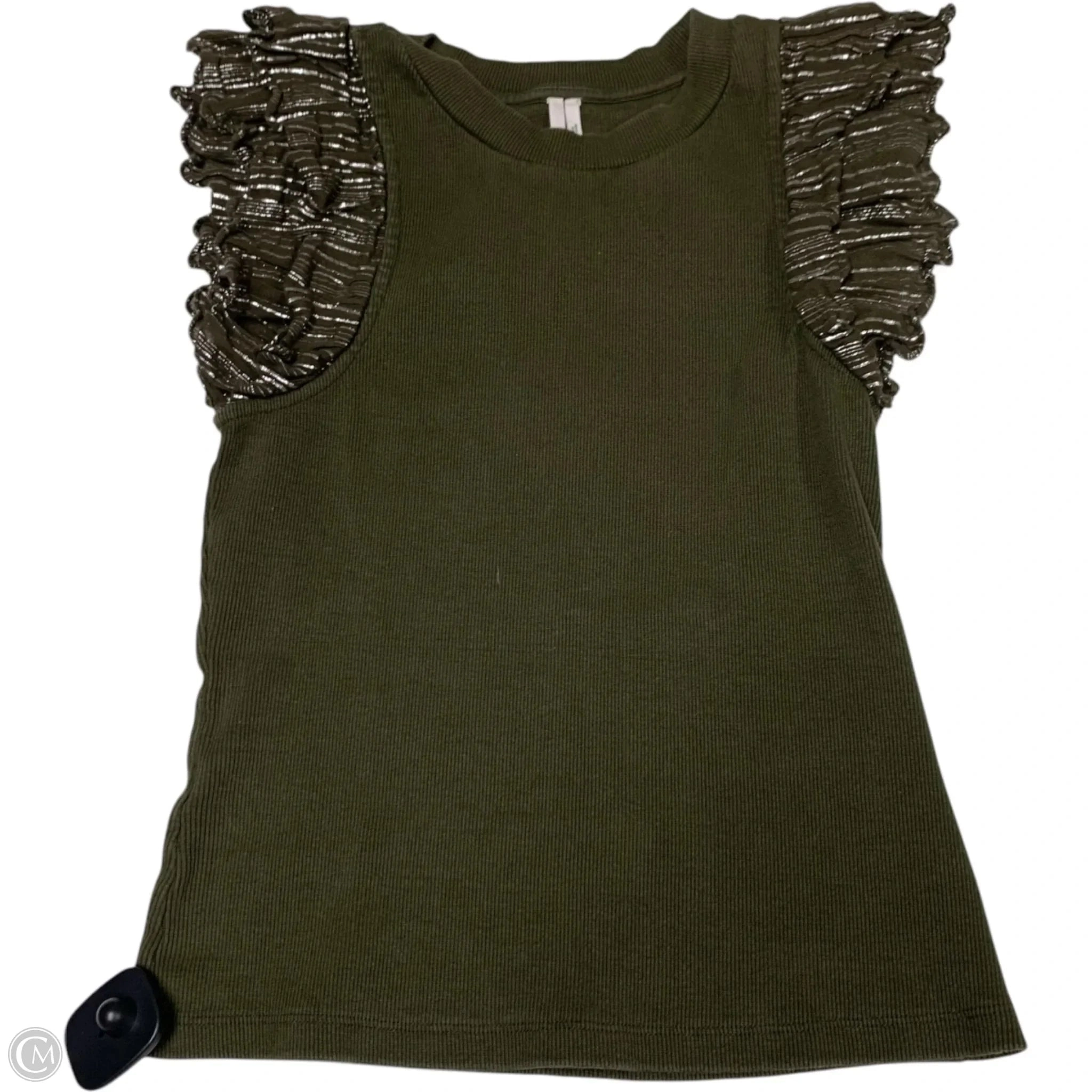 Top Sleeveless By Anthropologie In Grey, Size: S