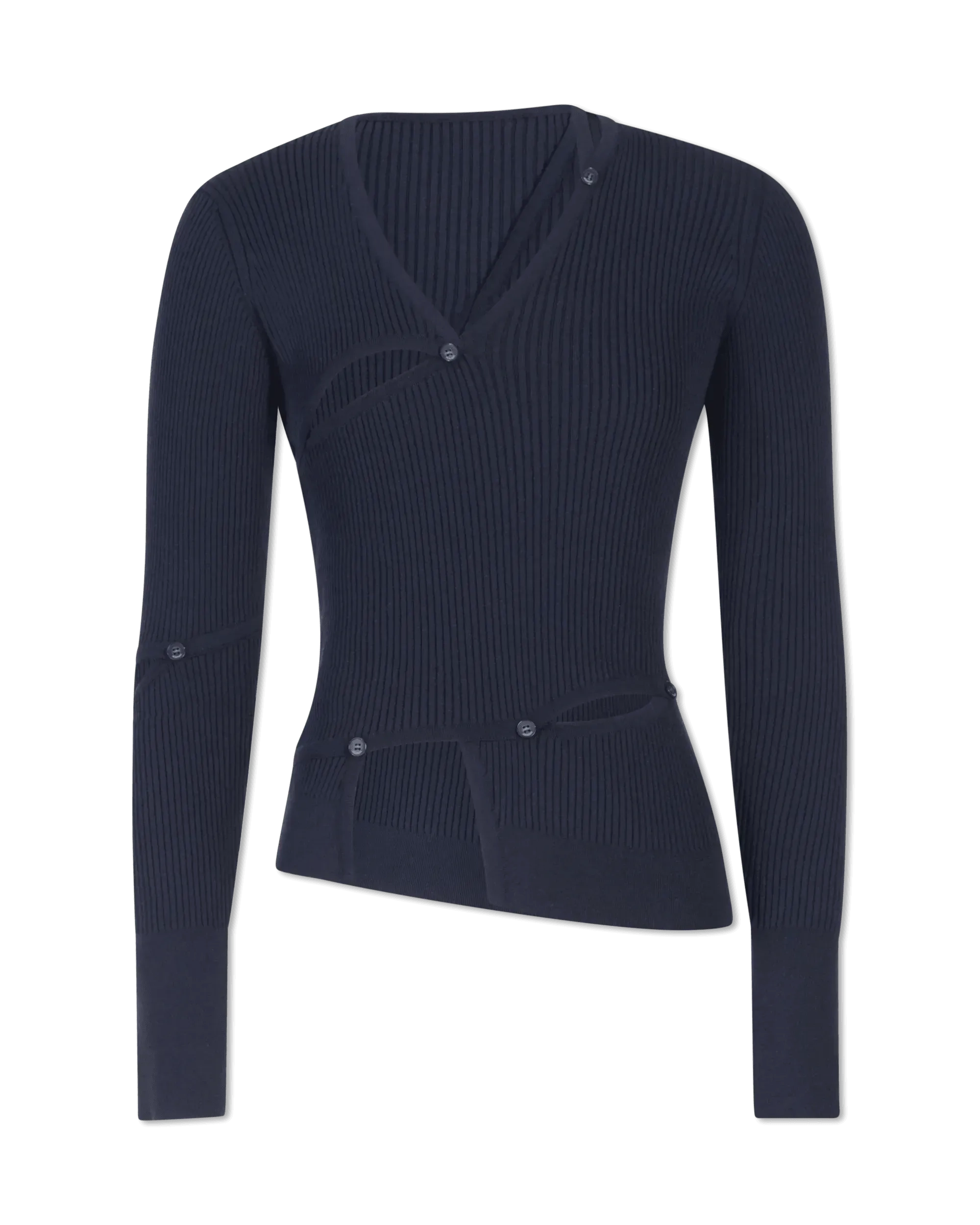 Tordu Cut-Out Ribbed Sweater