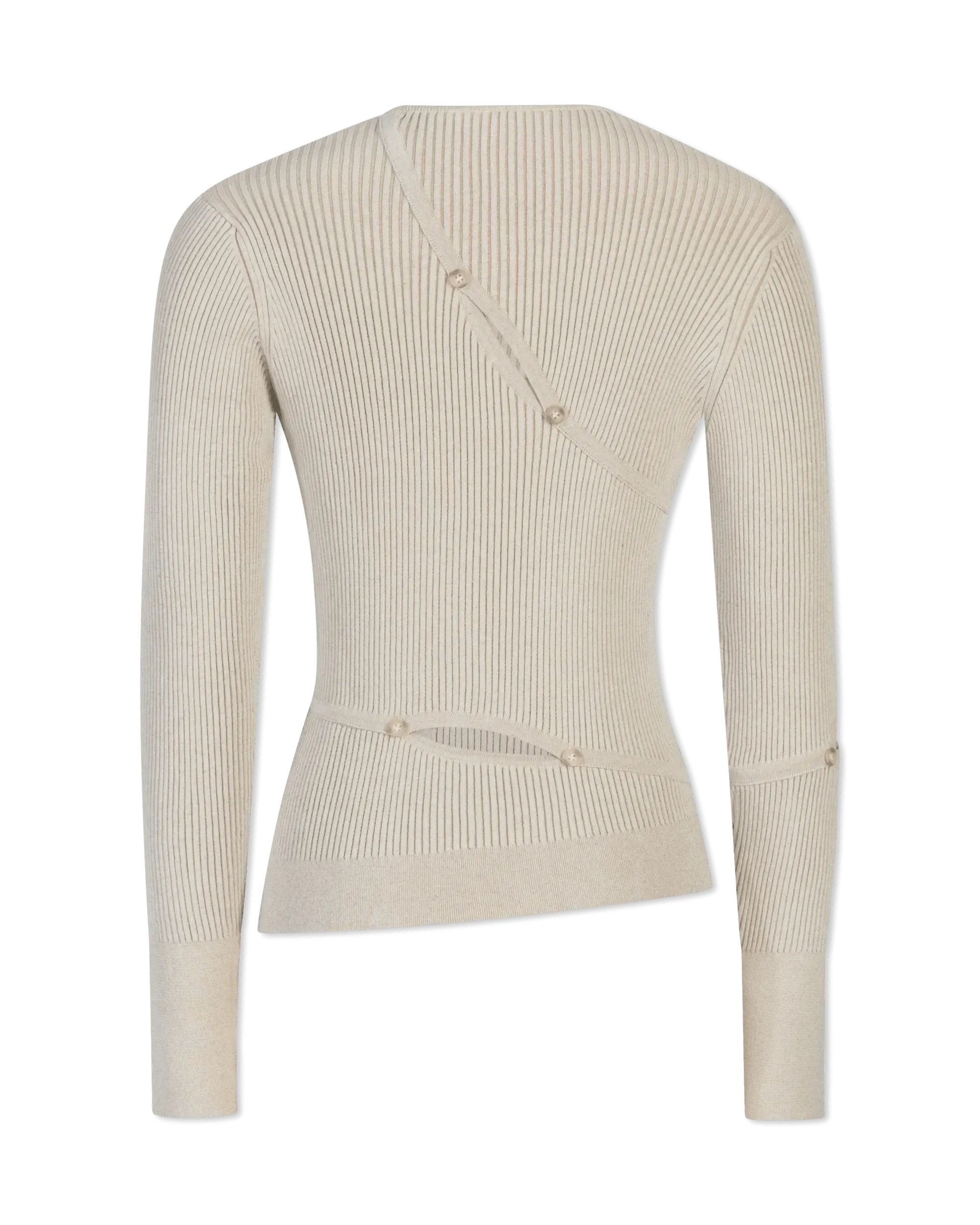 Tordu Cut-Out Ribbed Sweater