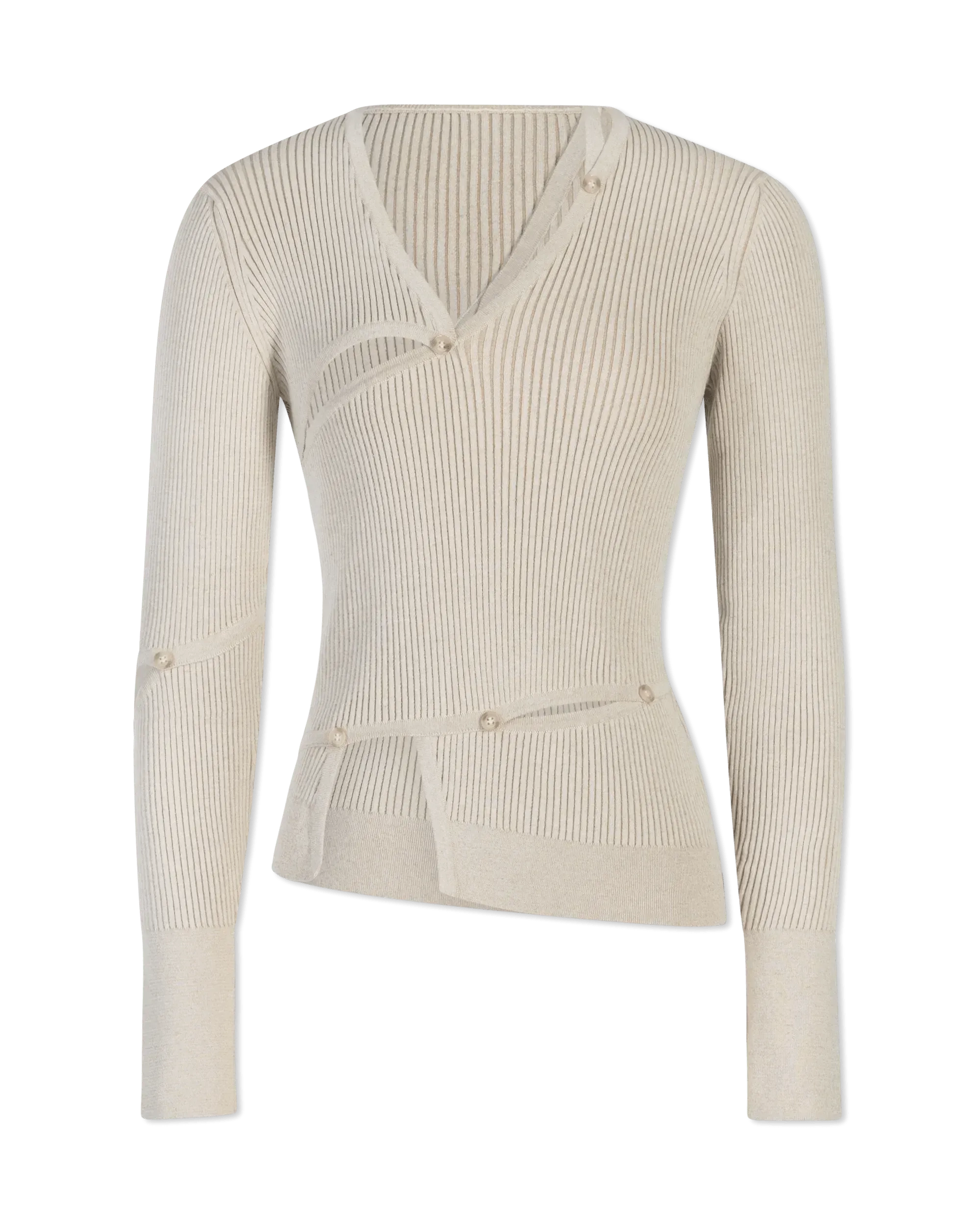 Tordu Cut-Out Ribbed Sweater