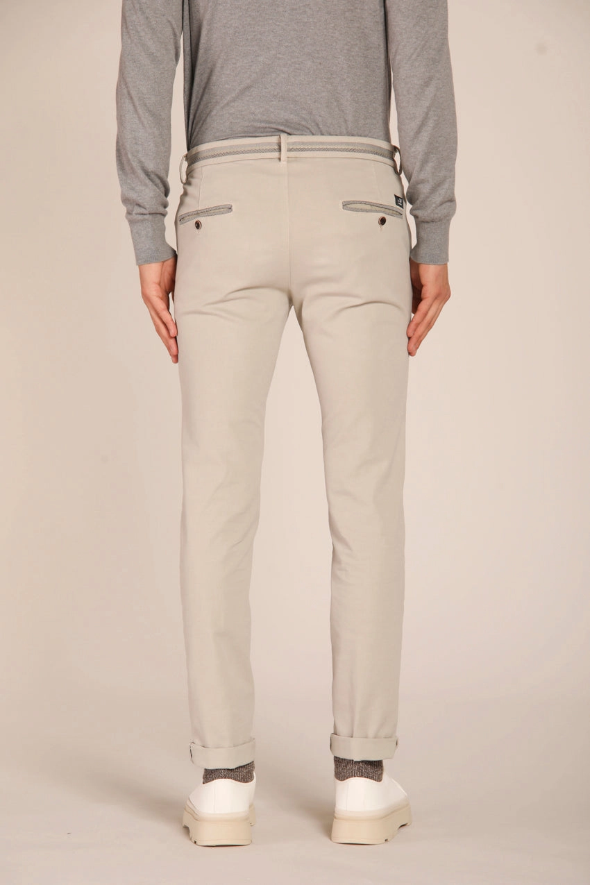 Torino Elegance men's chino pants in cotton modal stretch slim fit 