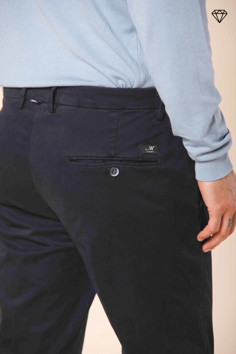 Torino men's chino pants in gabardine slim fit  ①