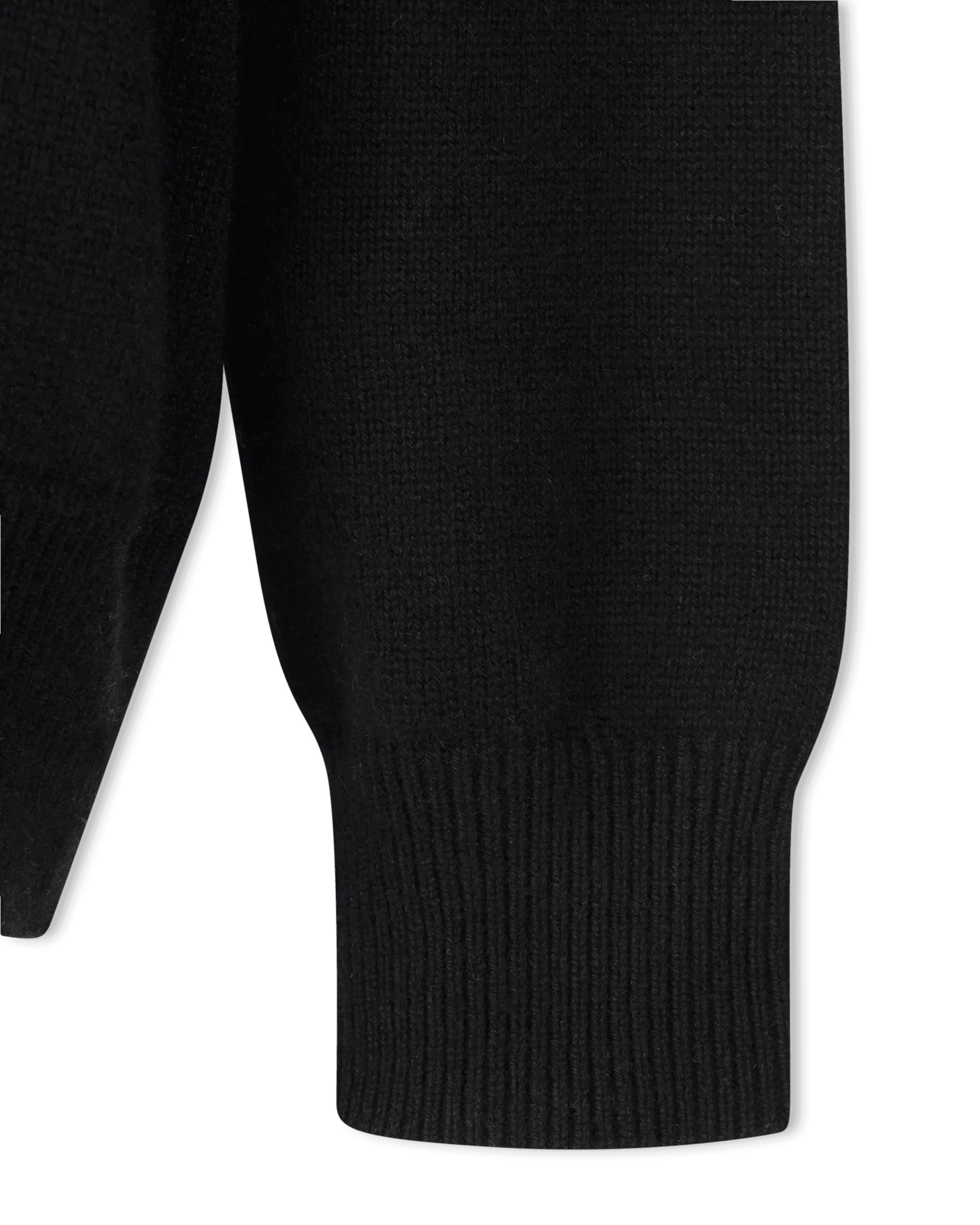 Two-Tone Cashmere Crewneck Sweater
