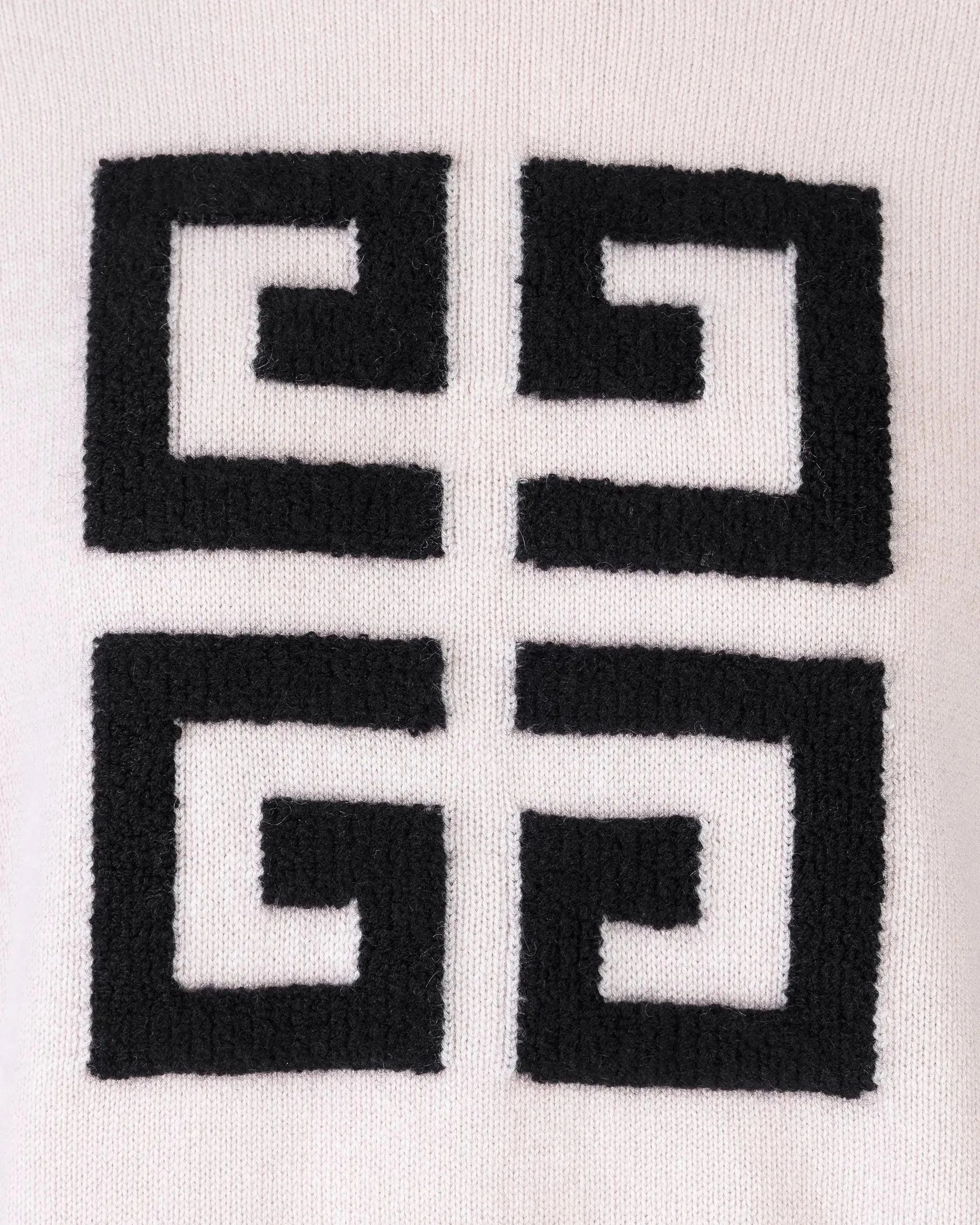 Two-Tone Cashmere Crewneck Sweater