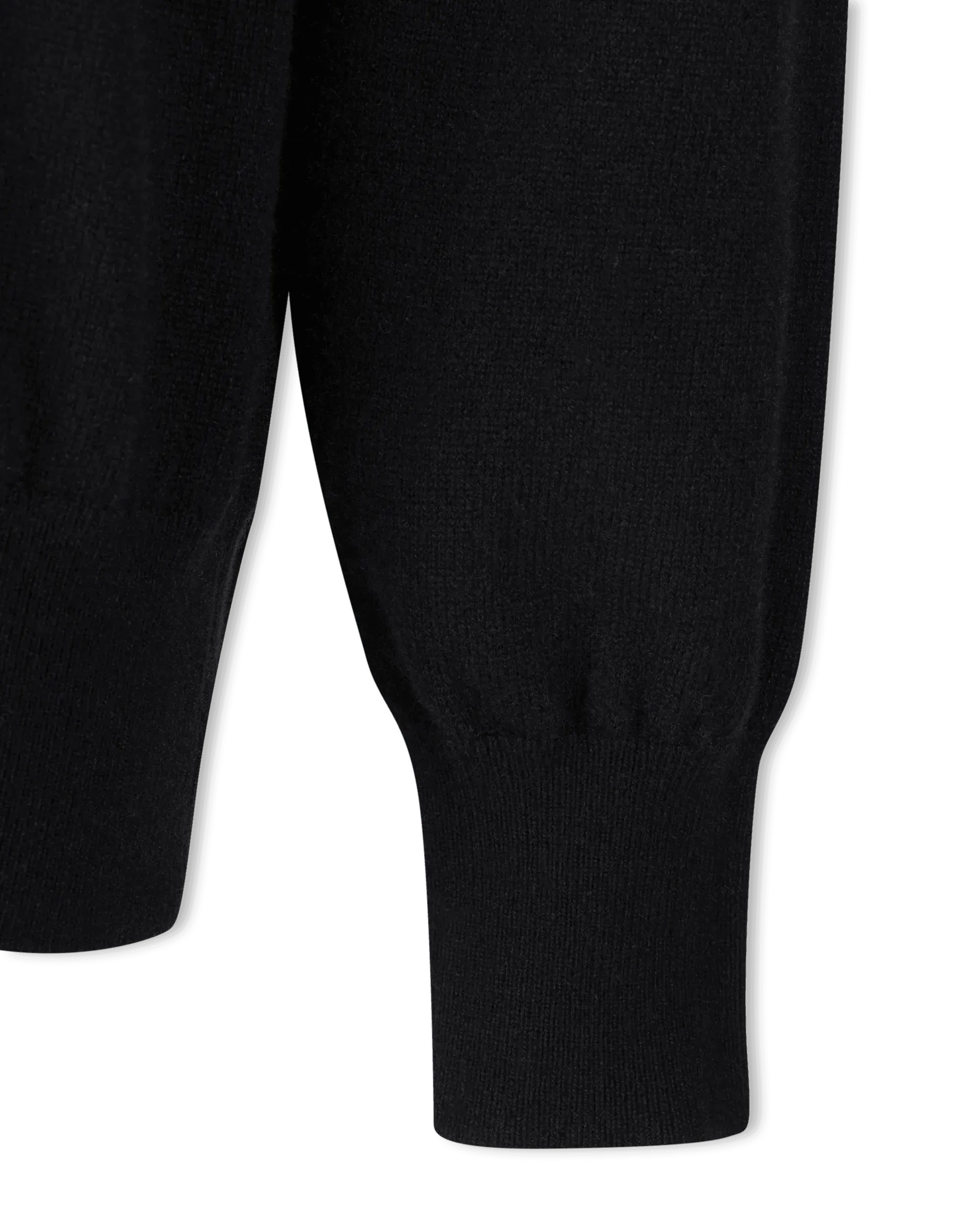 Two-Tone Cashmere Logo Crewneck Sweater
