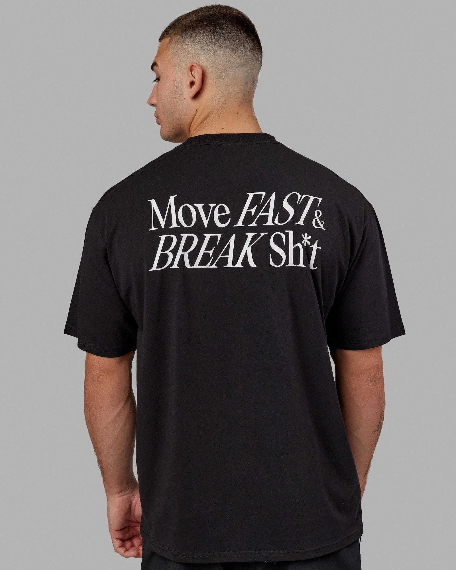 Unisex VS5 FLXCotton Tee Oversize - Black-White