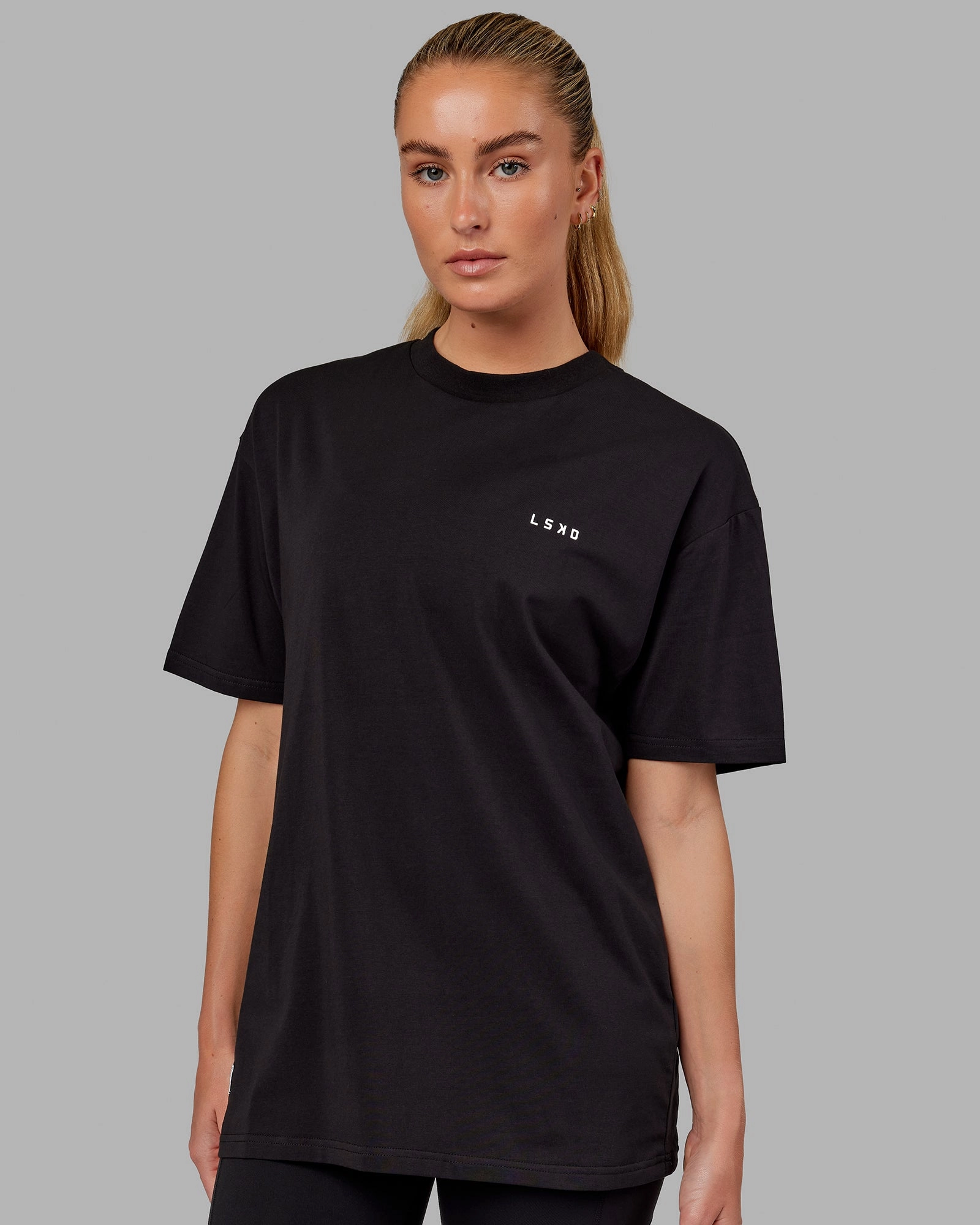 Unisex VS5 FLXCotton Tee Oversize - Black-White