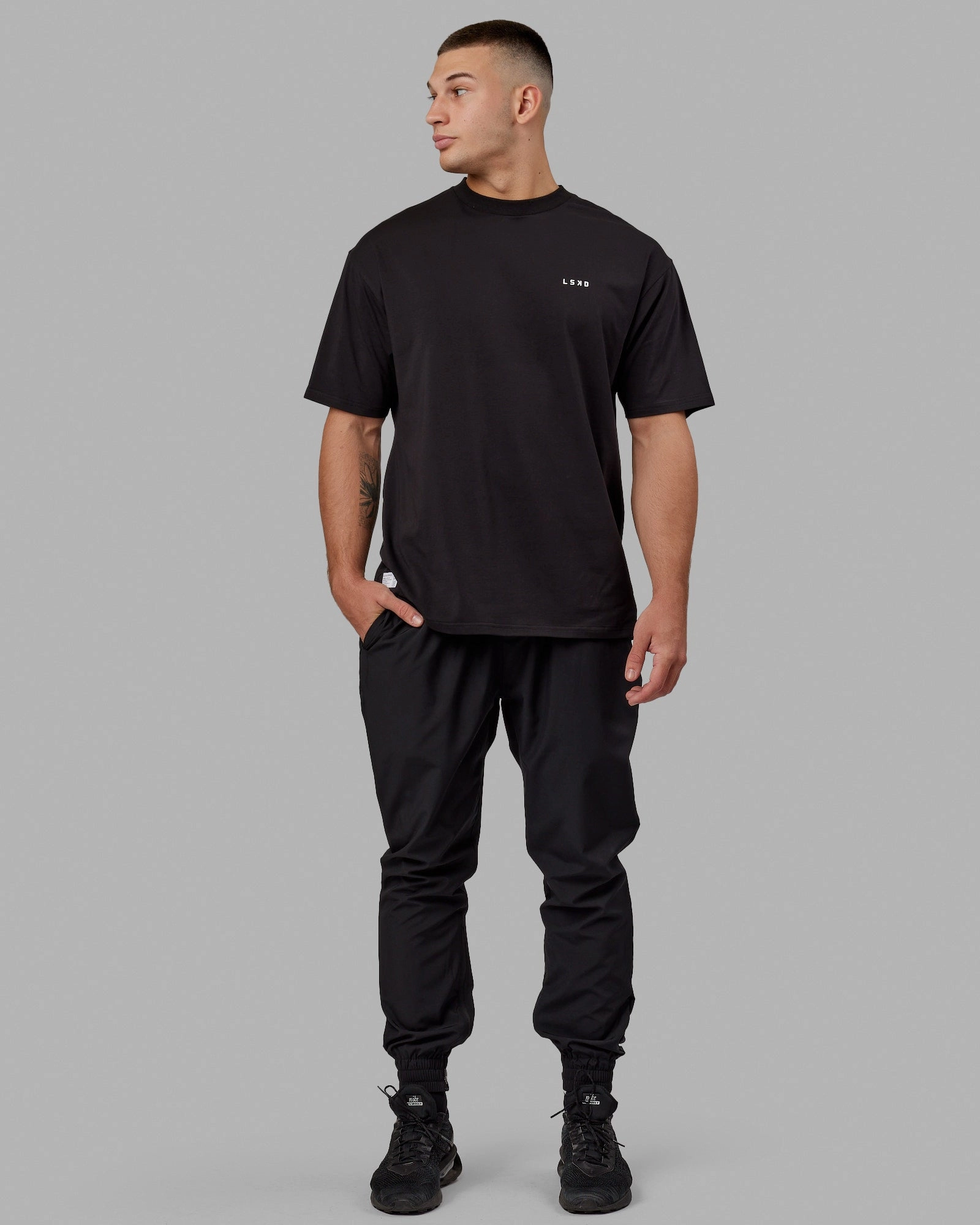 Unisex VS5 FLXCotton Tee Oversize - Black-White