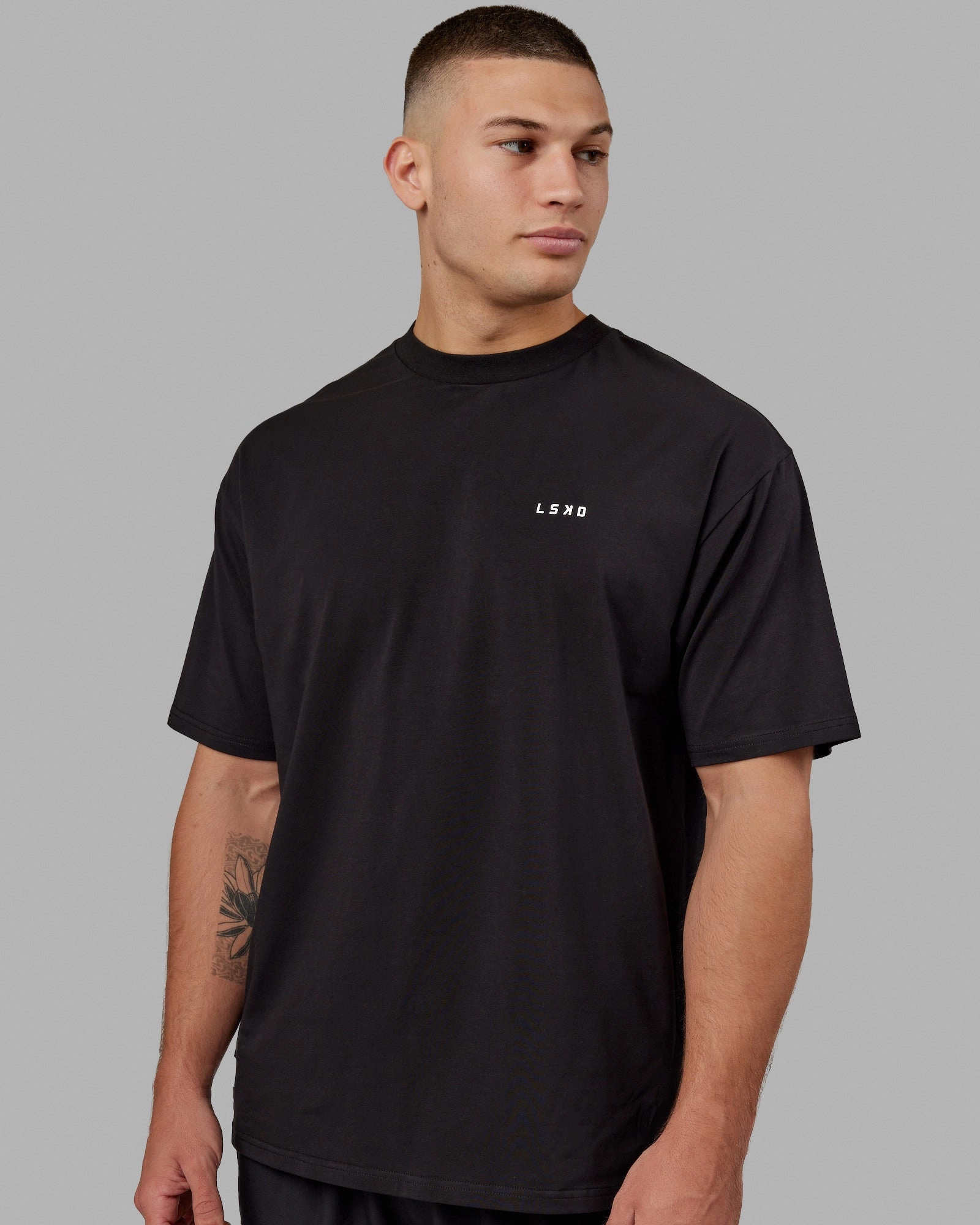 Unisex VS5 FLXCotton Tee Oversize - Black-White