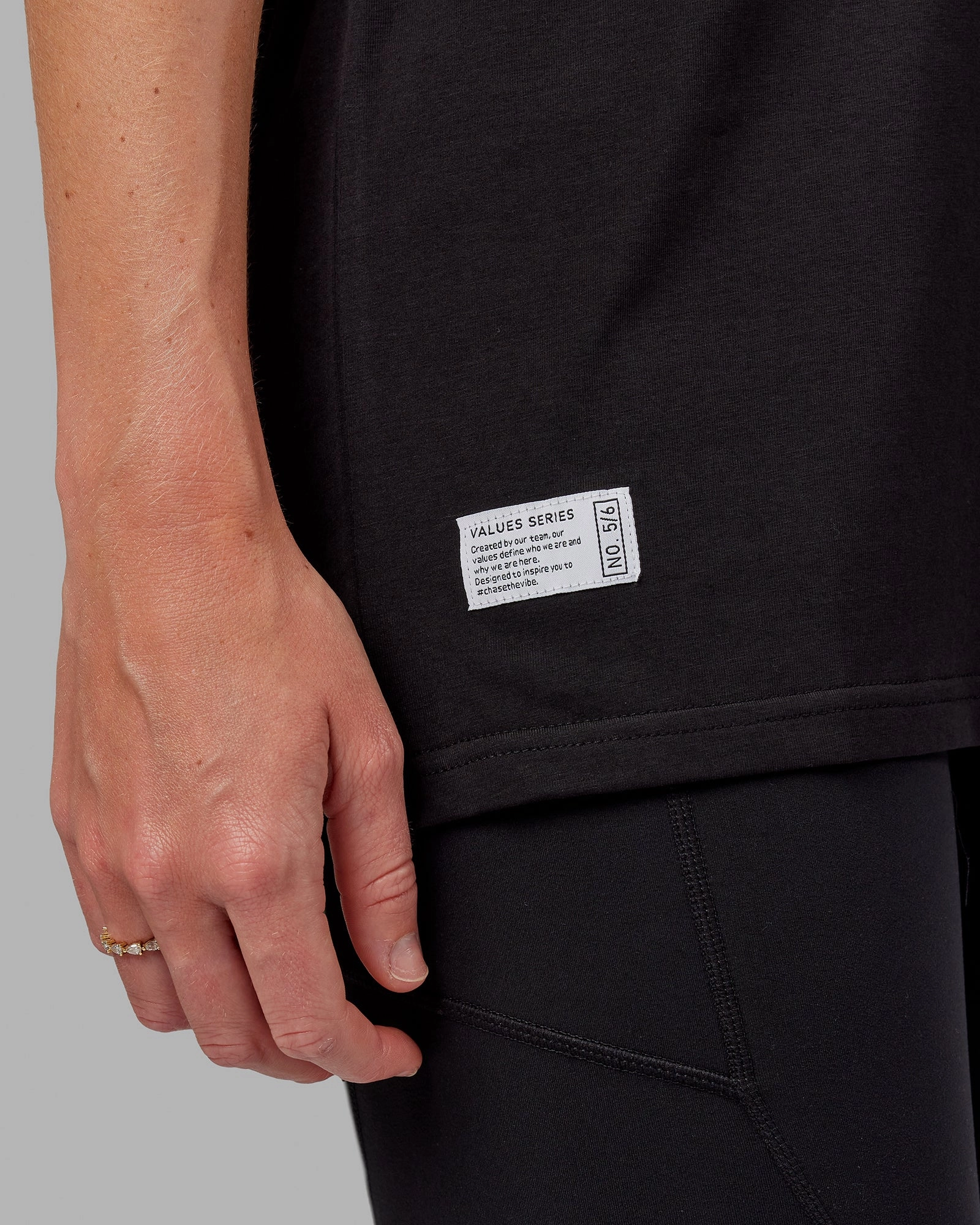 Unisex VS5 FLXCotton Tee Oversize - Black-White