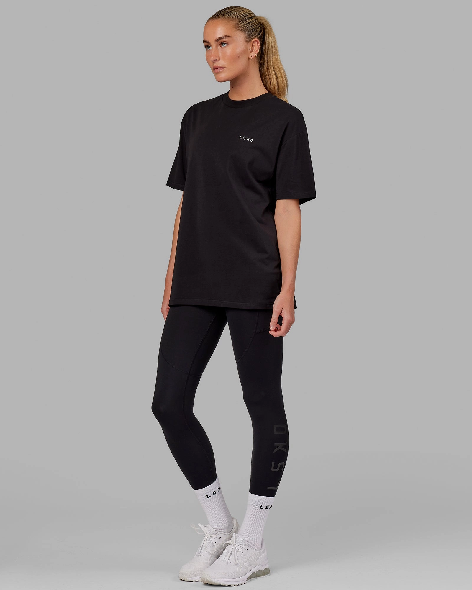 Unisex VS5 FLXCotton Tee Oversize - Black-White