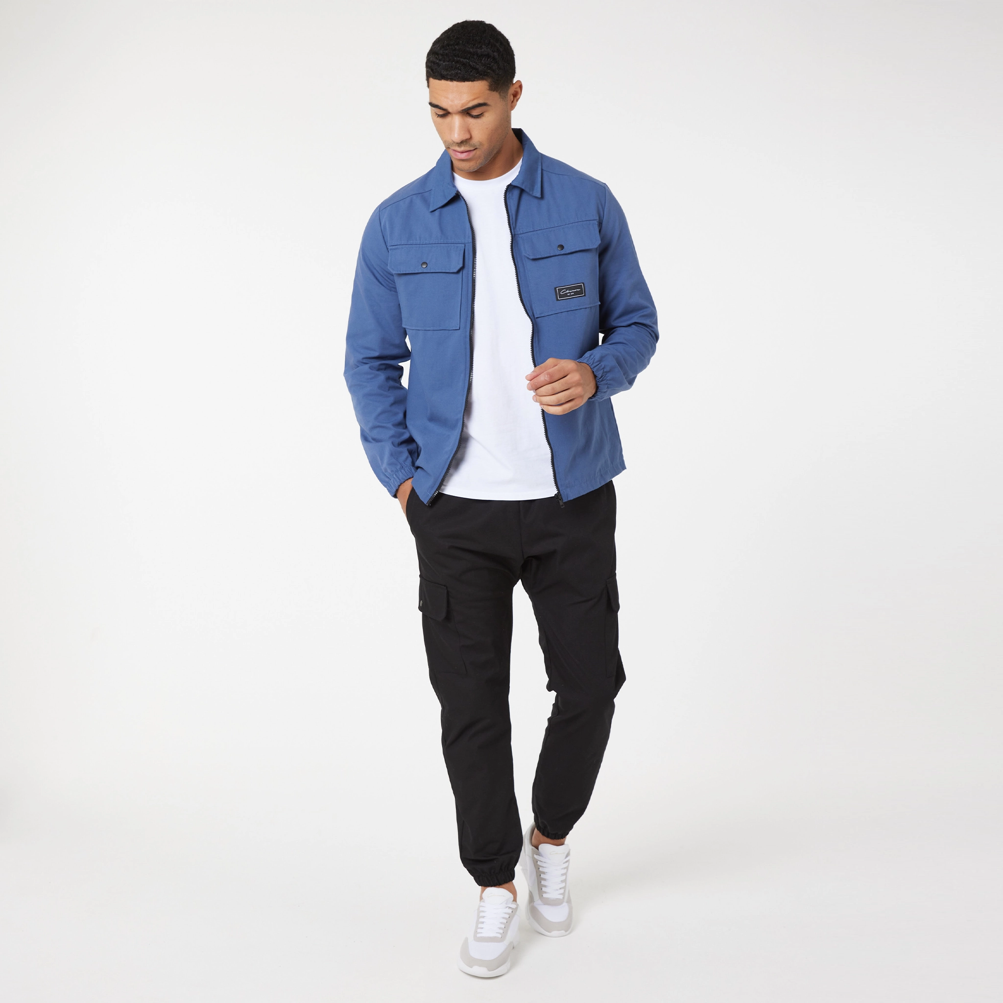 Utility Overshirt | Washed Blue