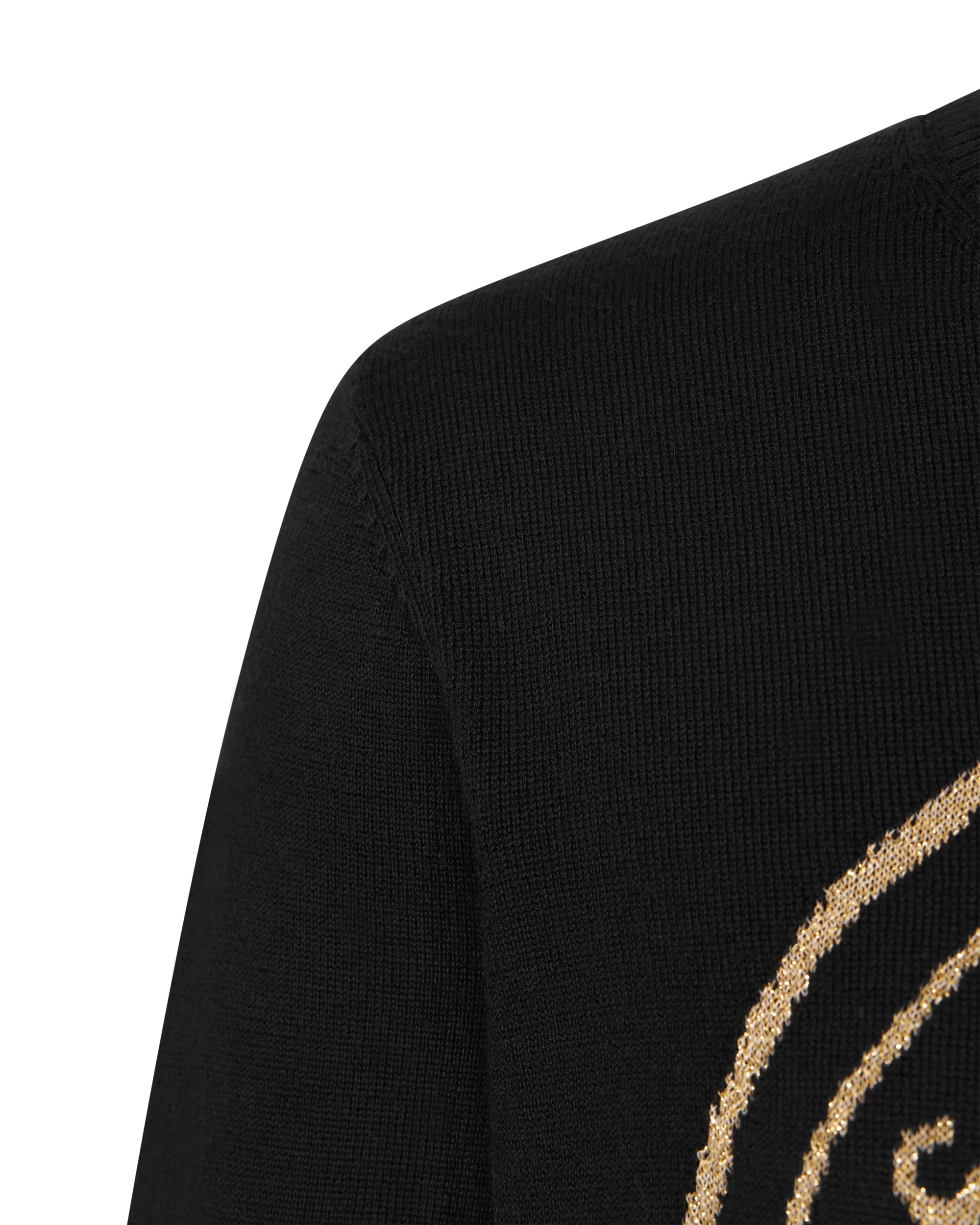 V-Emblem Wool Sweater