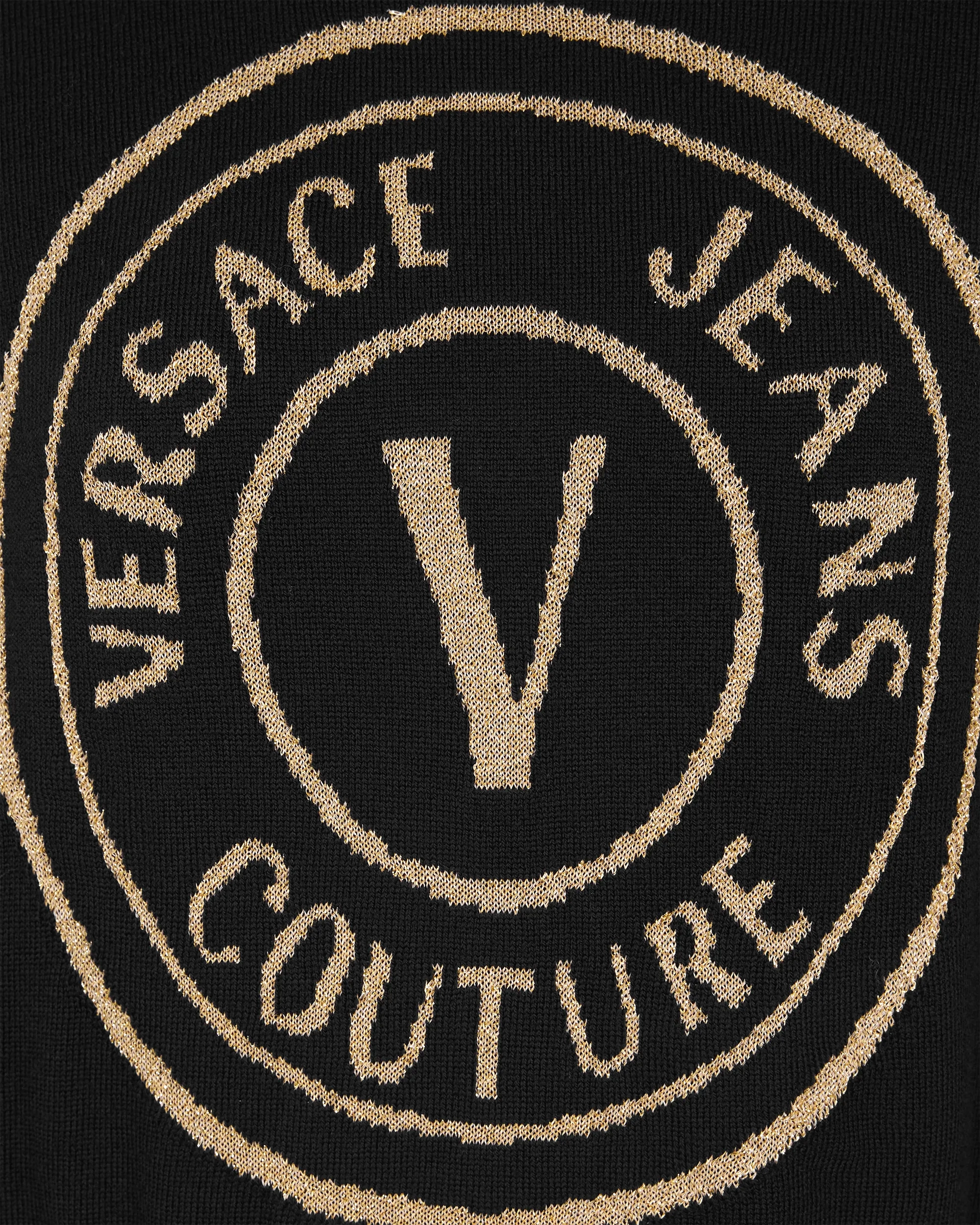 V-Emblem Wool Sweater