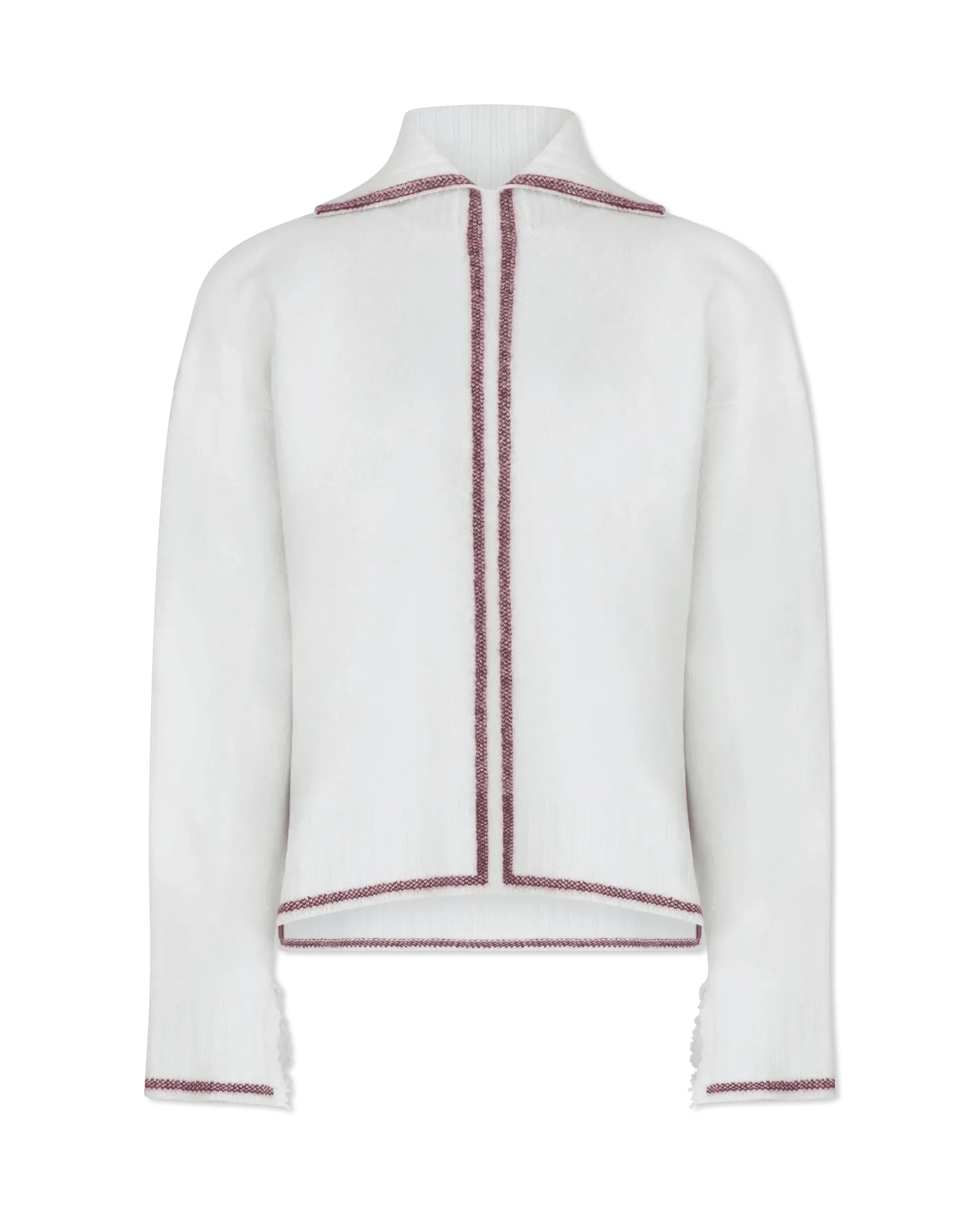 V-Neck Collar Long Sleeve Sweater