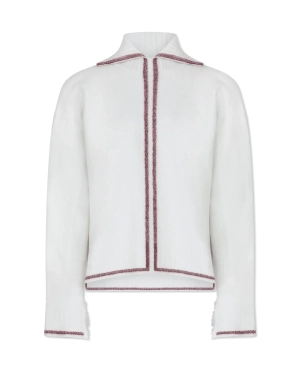 V-Neck Collar Long Sleeve Sweater