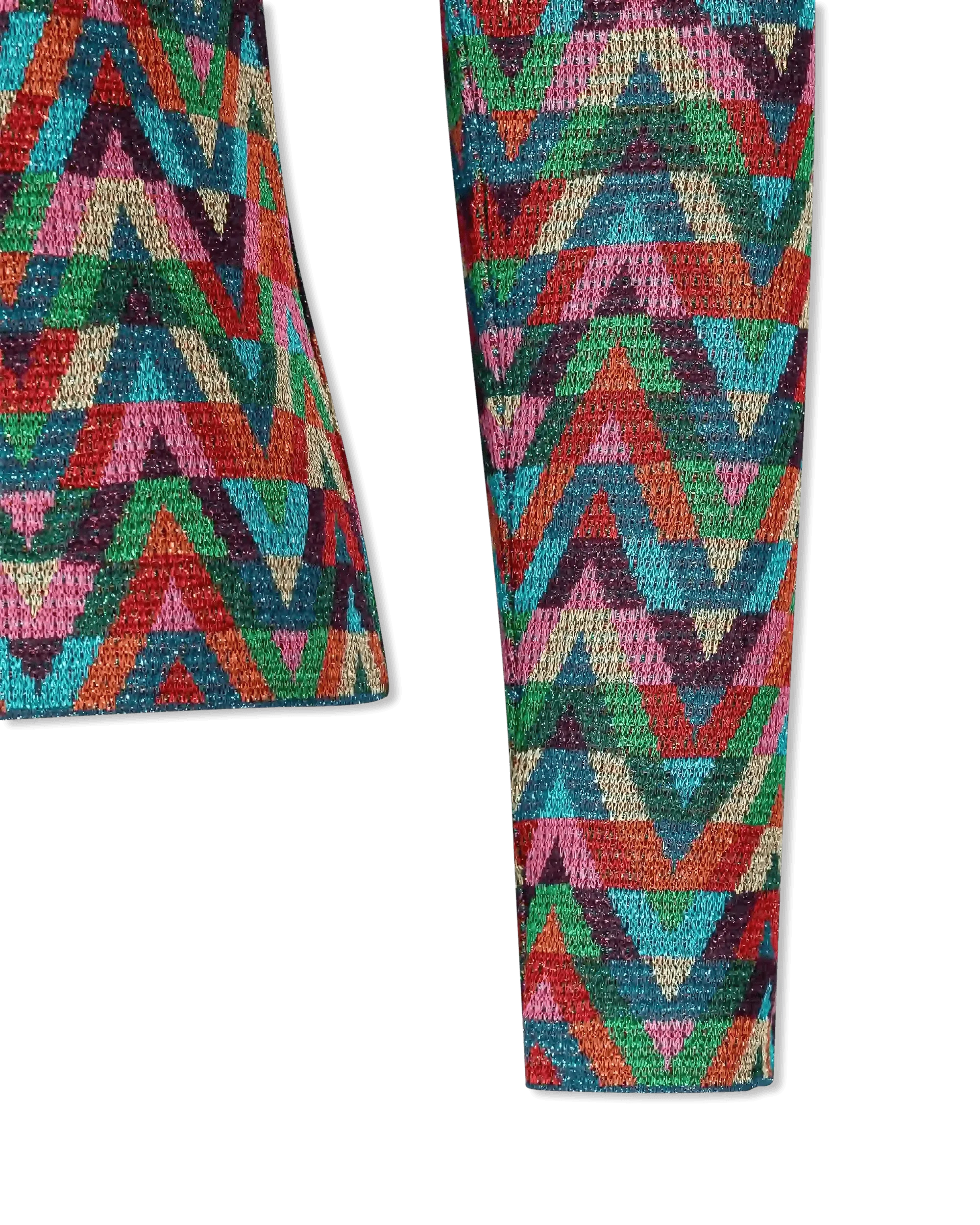 V Optical Multicolor Crewneck Sweater