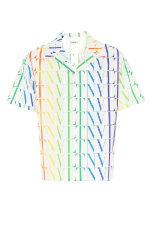 Valentino VLTN All-Over Printed Short-Sleeved Shirt