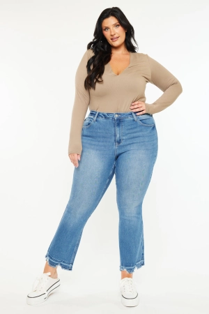 Vera Essentials High Rise Crop Bootcut (Plus Size)