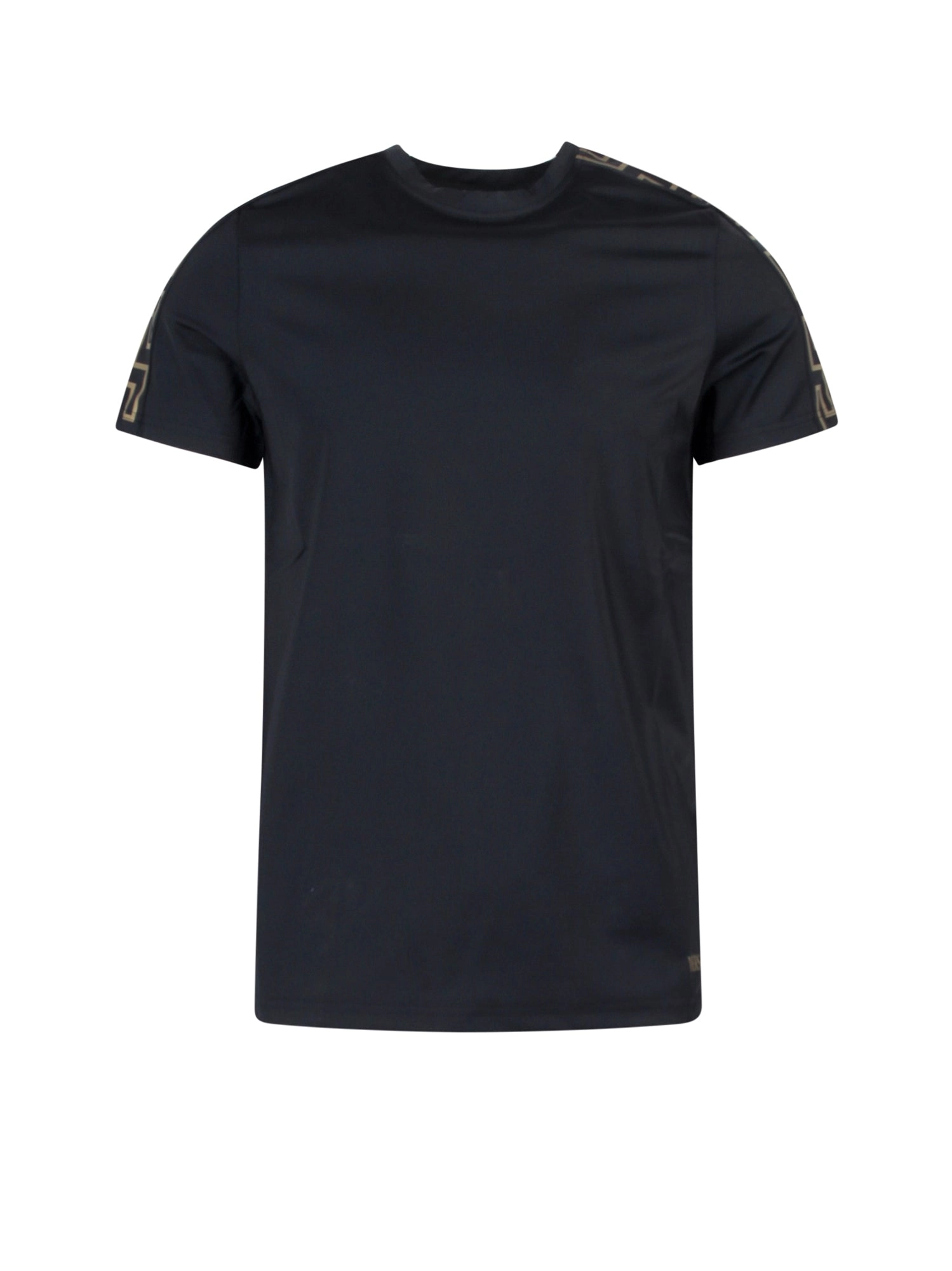 Versace Greca-Print Short Sleeved Crewneck T-Shirt