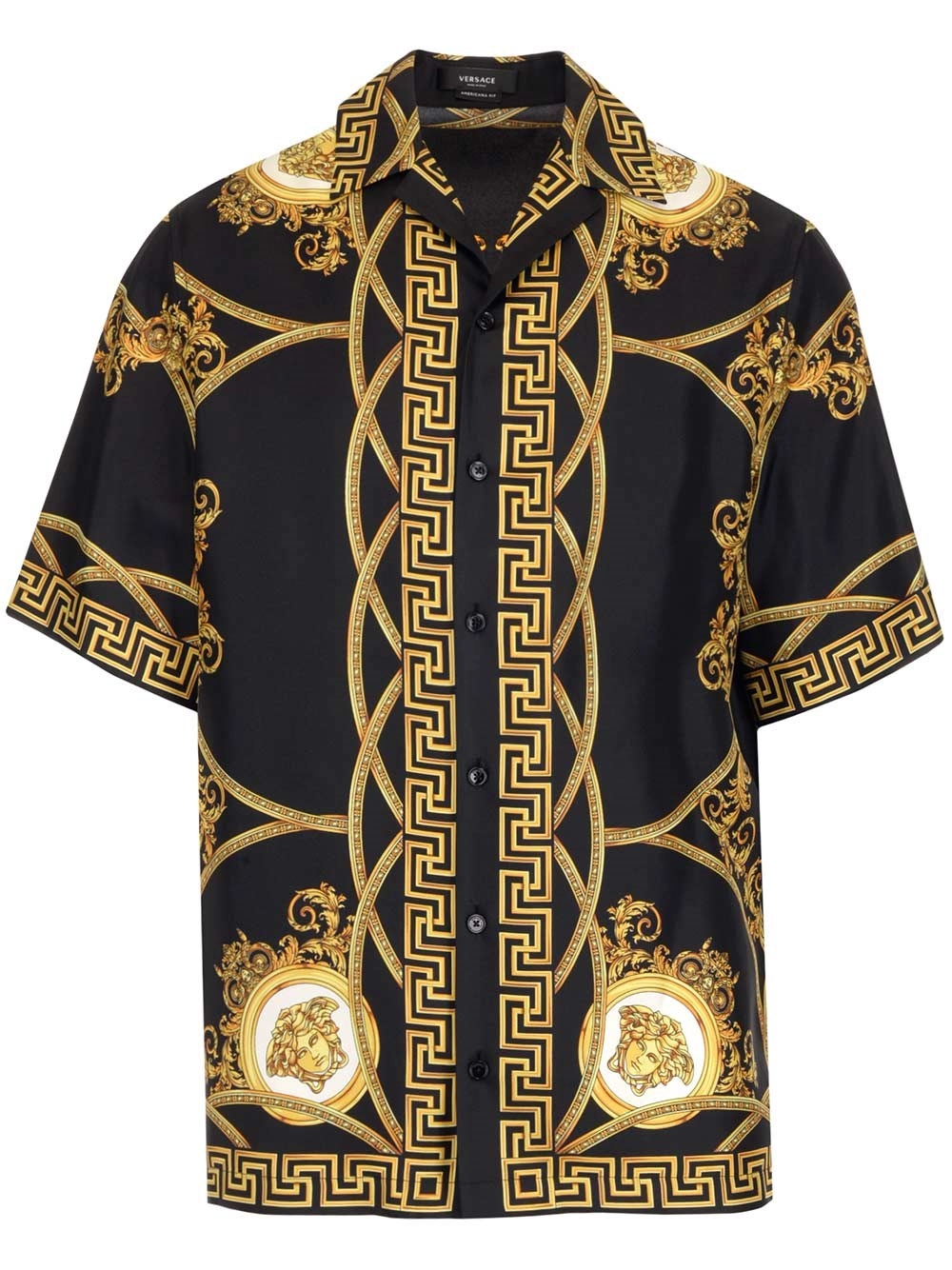 Versace Medusa Print Short-Sleeved Shirt