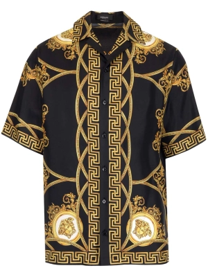 Versace Medusa Print Short-Sleeved Shirt