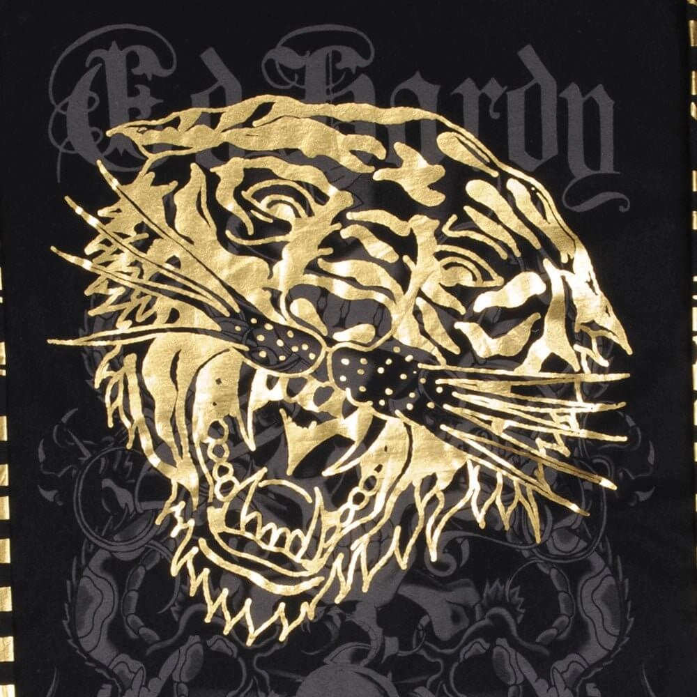 VINTAGE ED HARDY TIGER LONG SLEEVE TEE SHIRT 2000S SIZE XL MADE IN USA