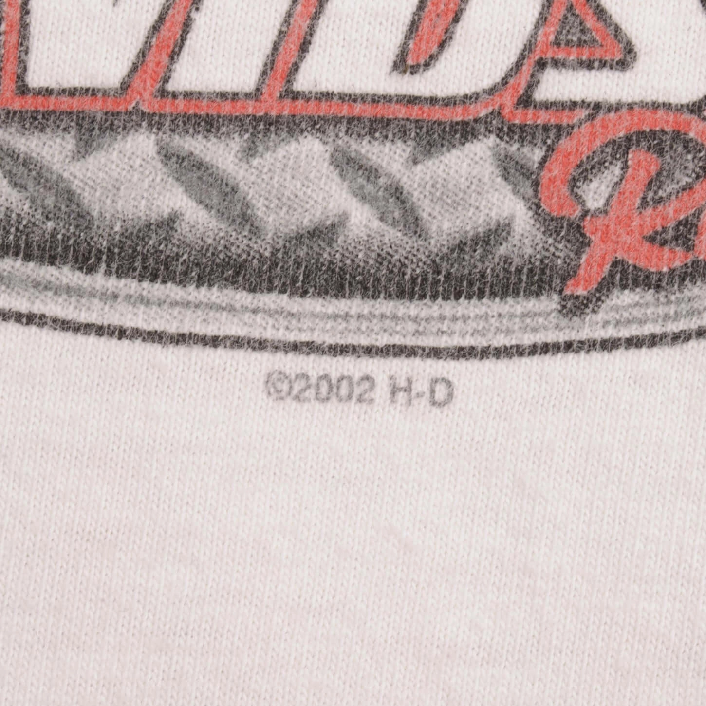 VINTAGE HARLEY DAVIDSON RACING LONG SLEEVES TEE SHIRT 2002 SIZE 2XL MADE IN USA