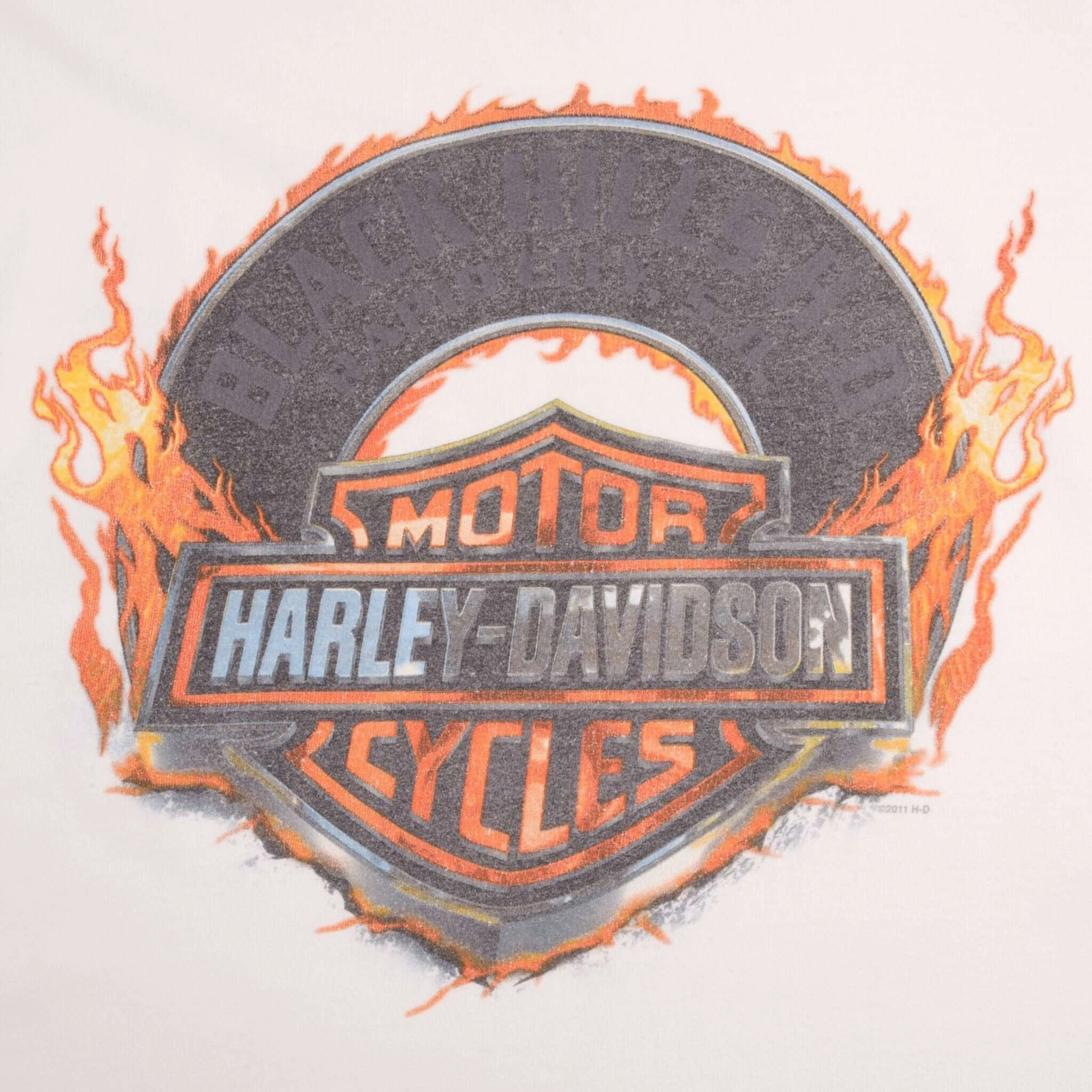 VINTAGE HARLEY DAVIDSON RACING LONG SLEEVES TEE SHIRT SIZE XL