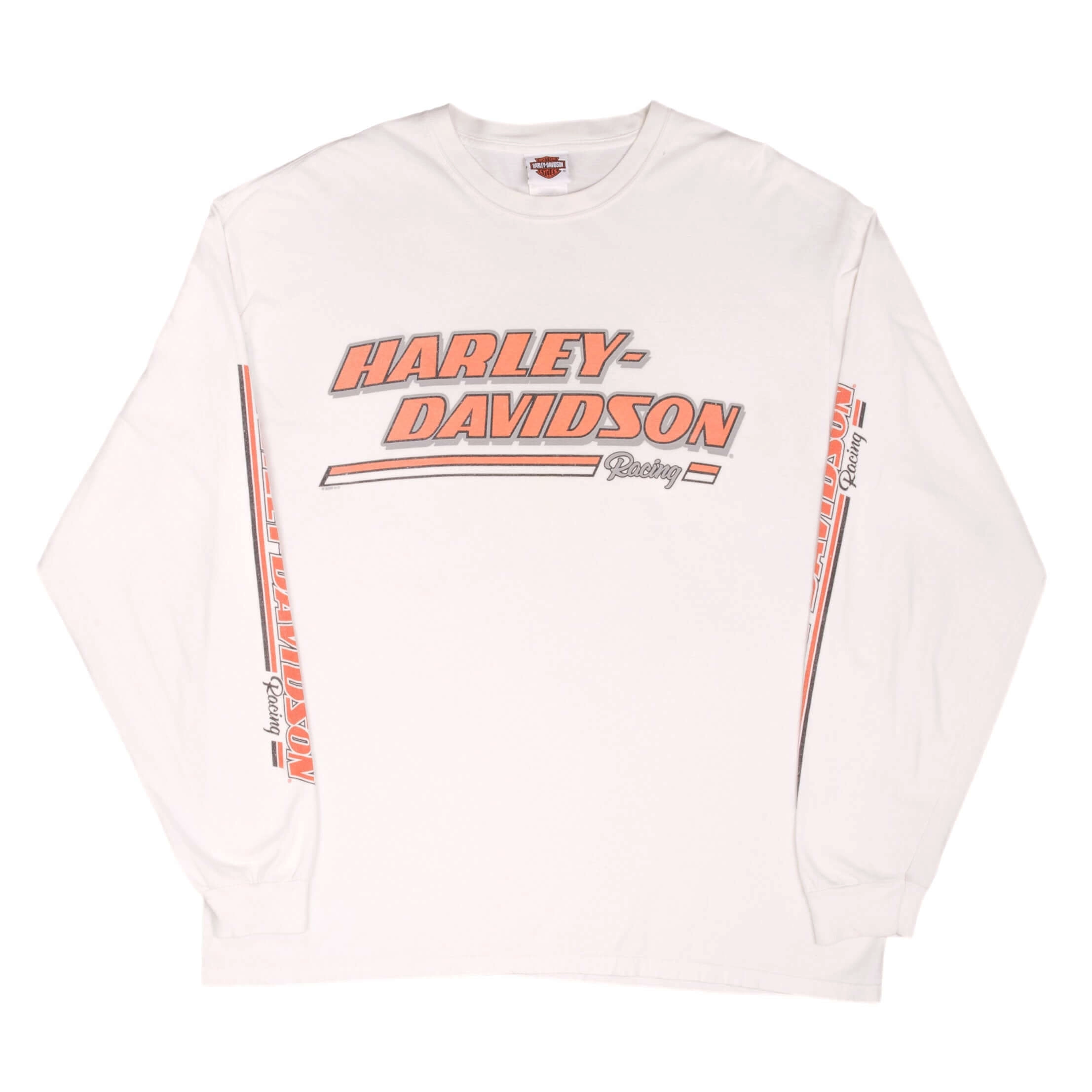 VINTAGE HARLEY DAVIDSON RACING LONG SLEEVES TEE SHIRT SIZE XL