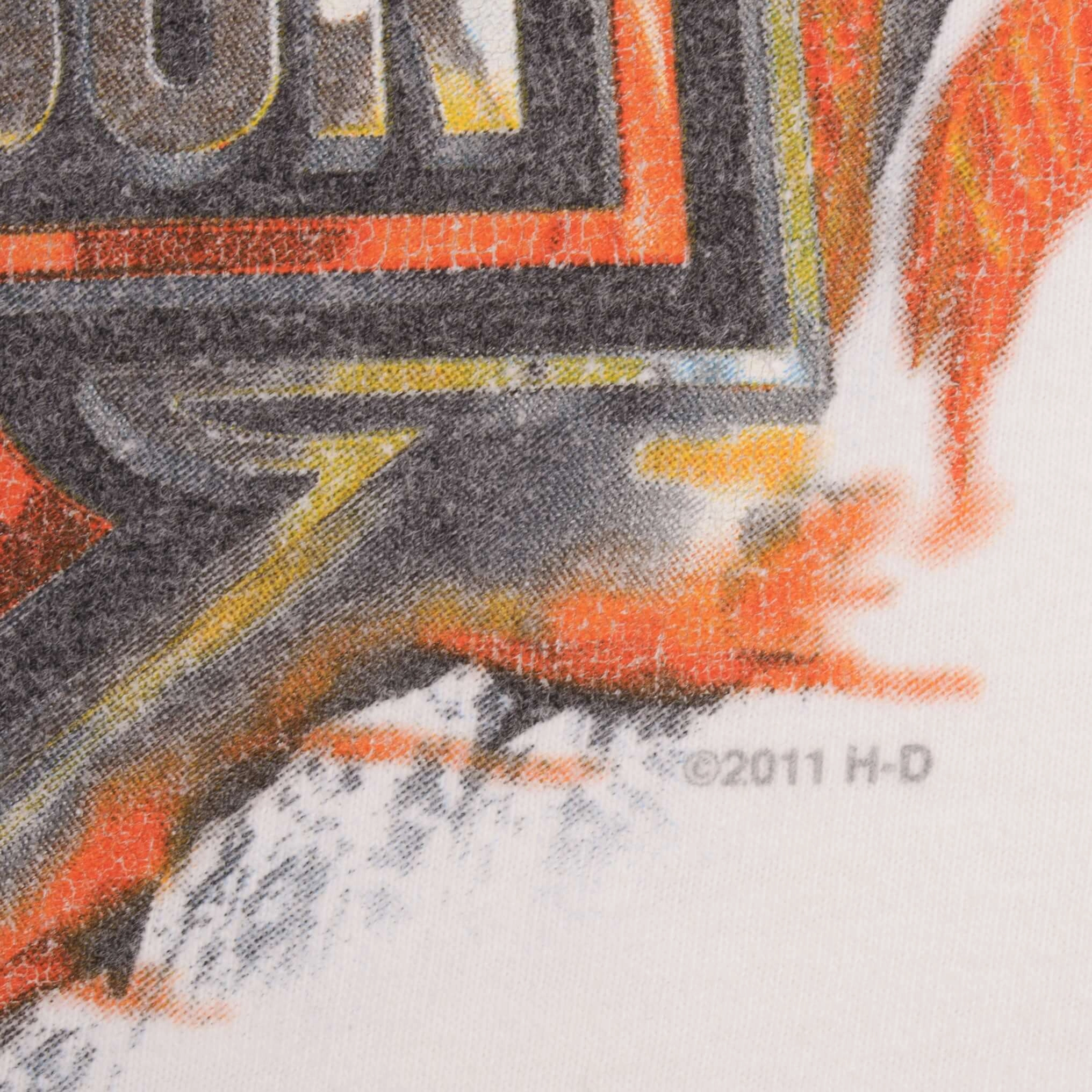 VINTAGE HARLEY DAVIDSON RACING LONG SLEEVES TEE SHIRT SIZE XL
