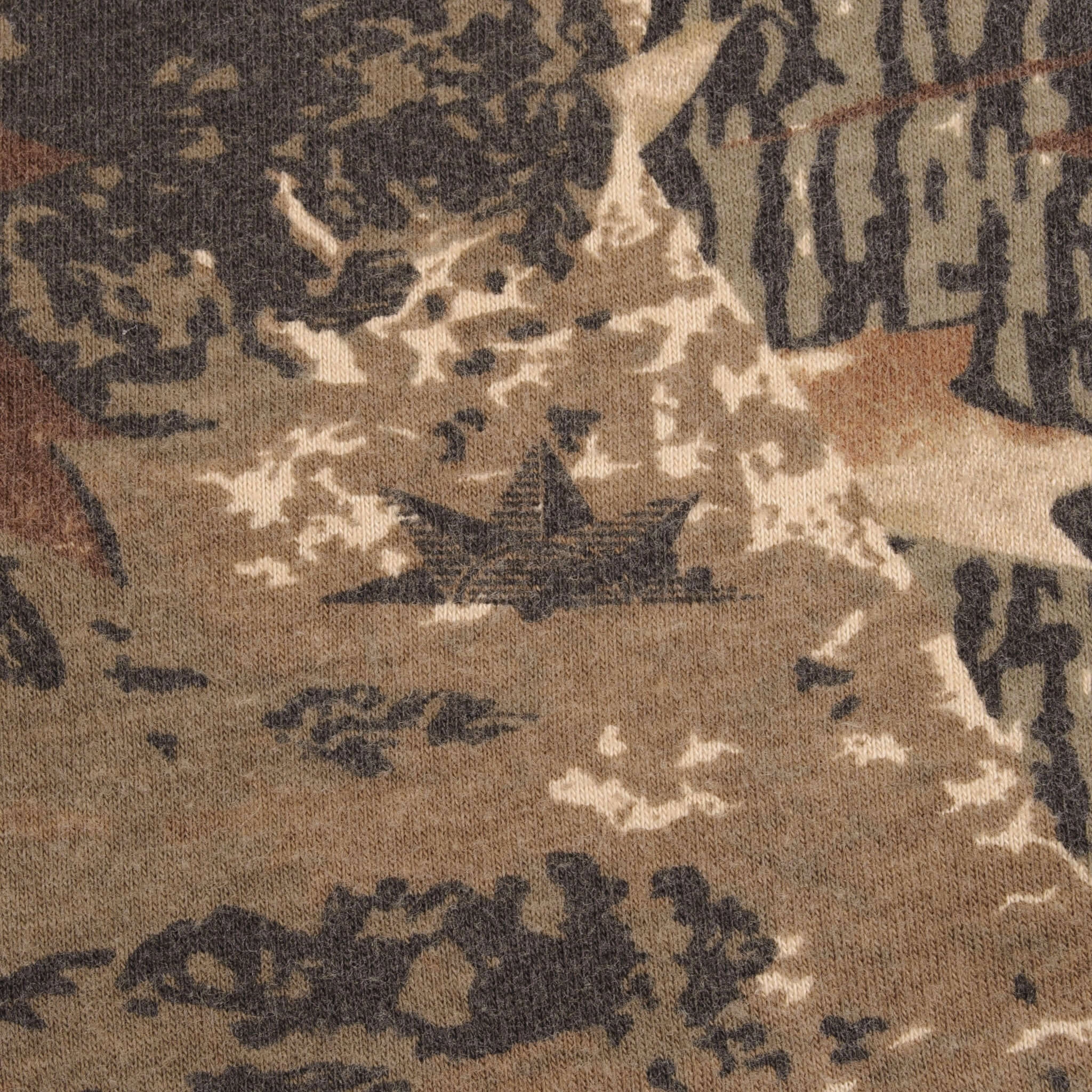 VINTAGE HUNTING CAMO OLD MILL LONG SLEEVE POCKET TEE SHIRT SIZE LARGE