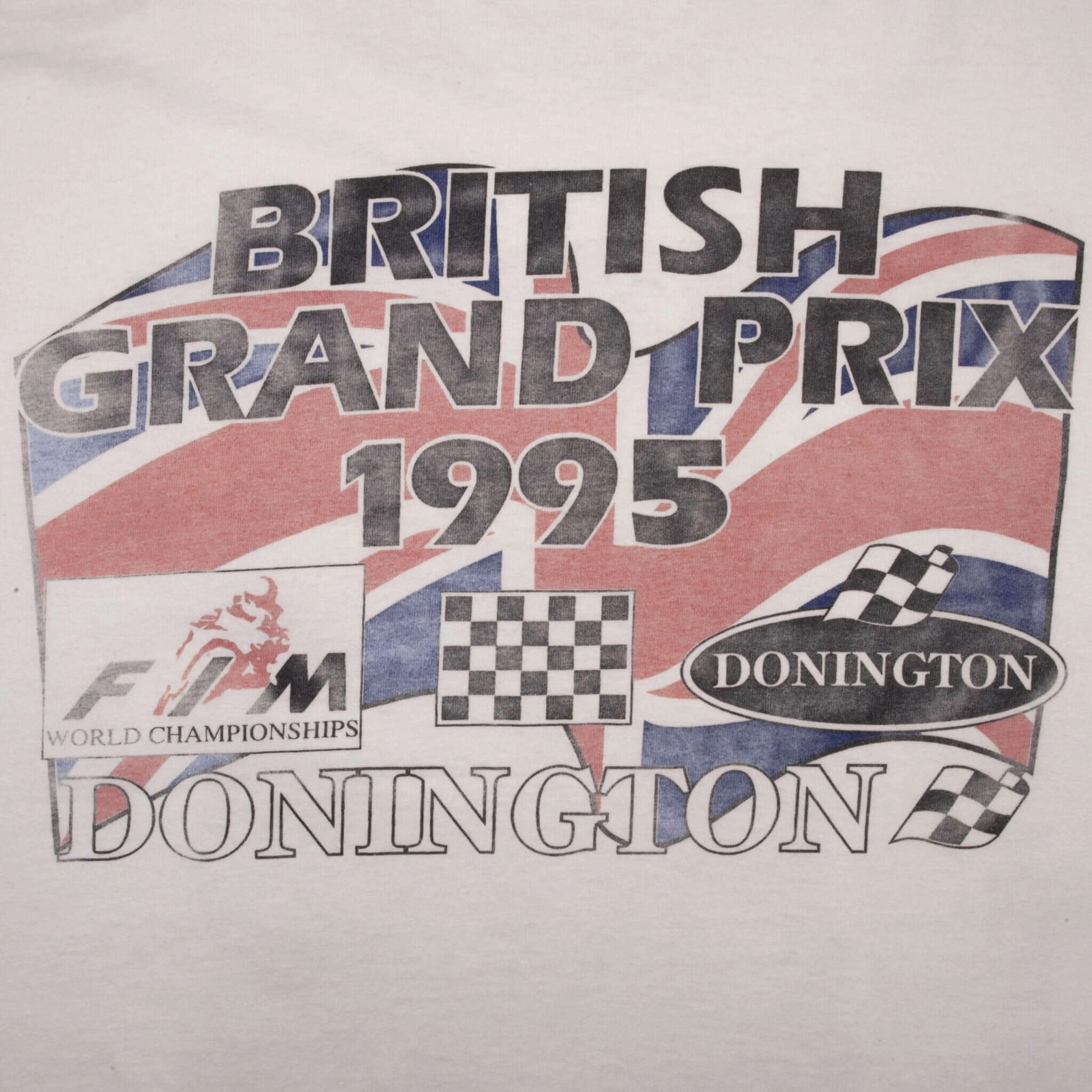 VINTAGE MOTO GP RACING BRITISH GRAND PRIX DONINGTON 1995 TEE SHIRT SIZE XL
