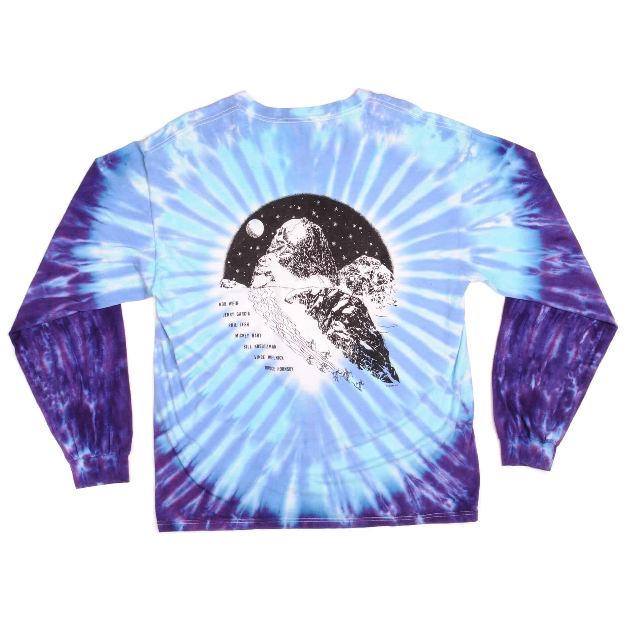VINTAGE TIE-DYE THE GRATEFUL DEAD LONG SLEEVES TEE SHIRT 1995 SIZE XL